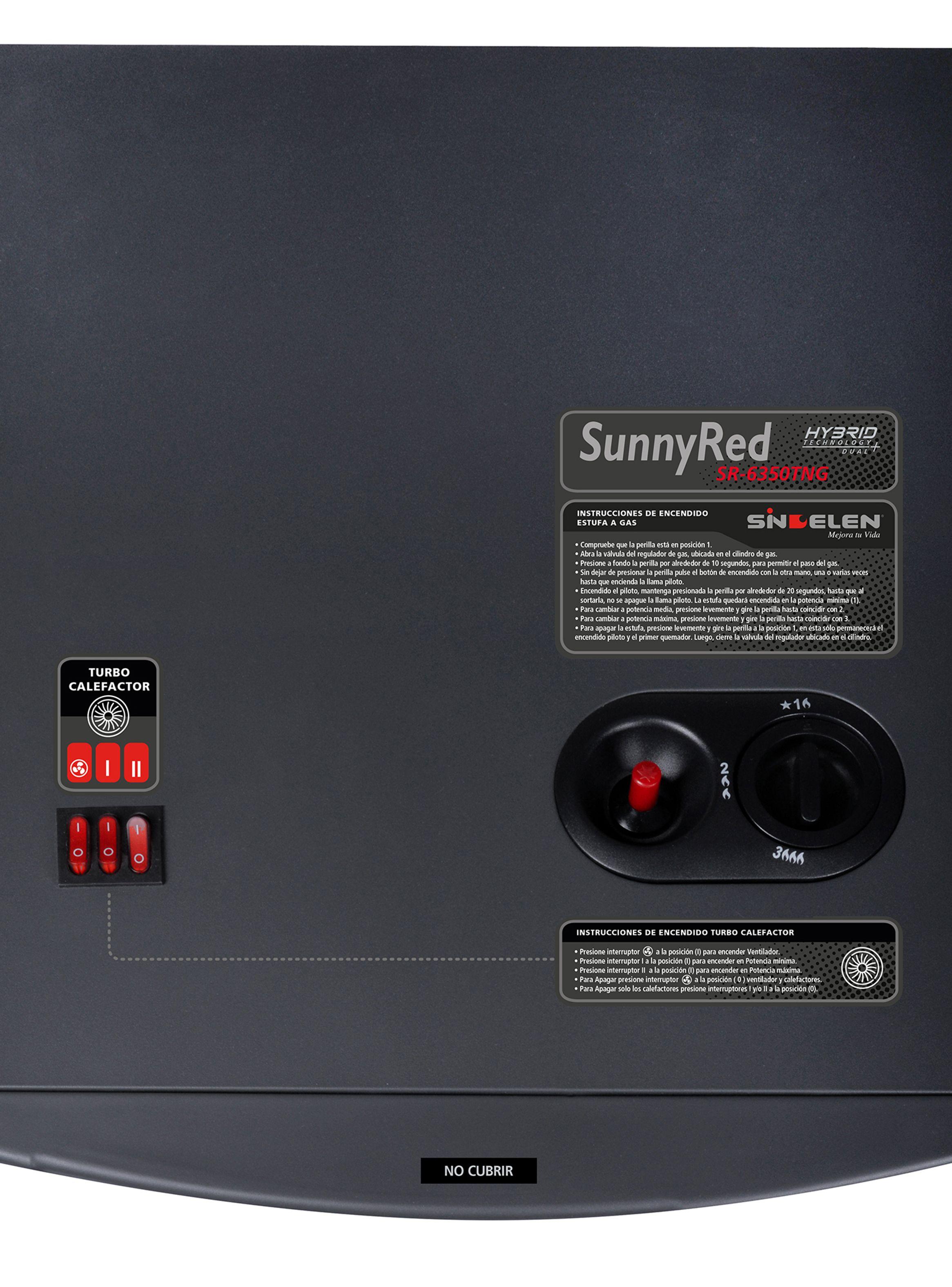 Estufa a Gas Híbrida 15 Kg Sunny SR-6350TNG-4