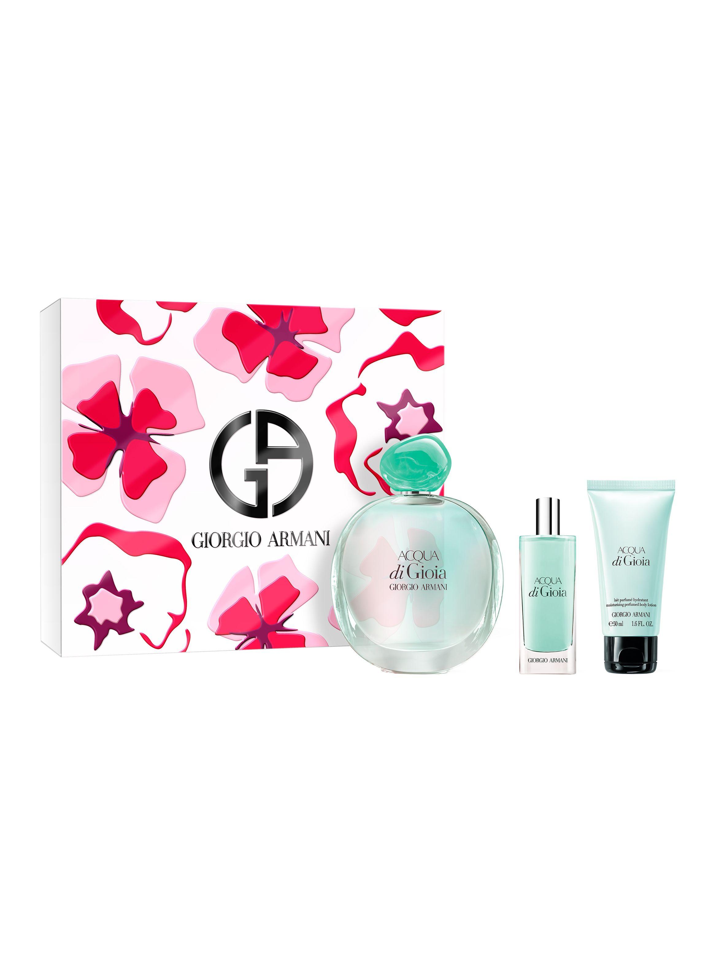 Set Perfume Acqua di Gioia EDP Mujer 100ml + 15ml + Loción 50gr Giorgio Armani-1