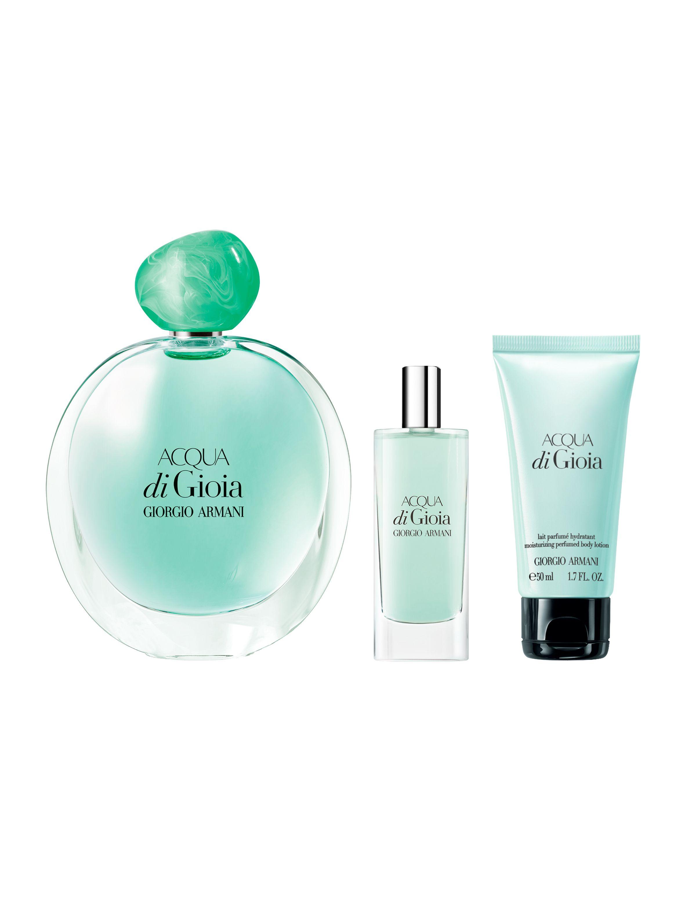 Set Perfume Acqua di Gioia EDP Mujer 100ml + 15ml + Loción 50gr Giorgio Armani-0