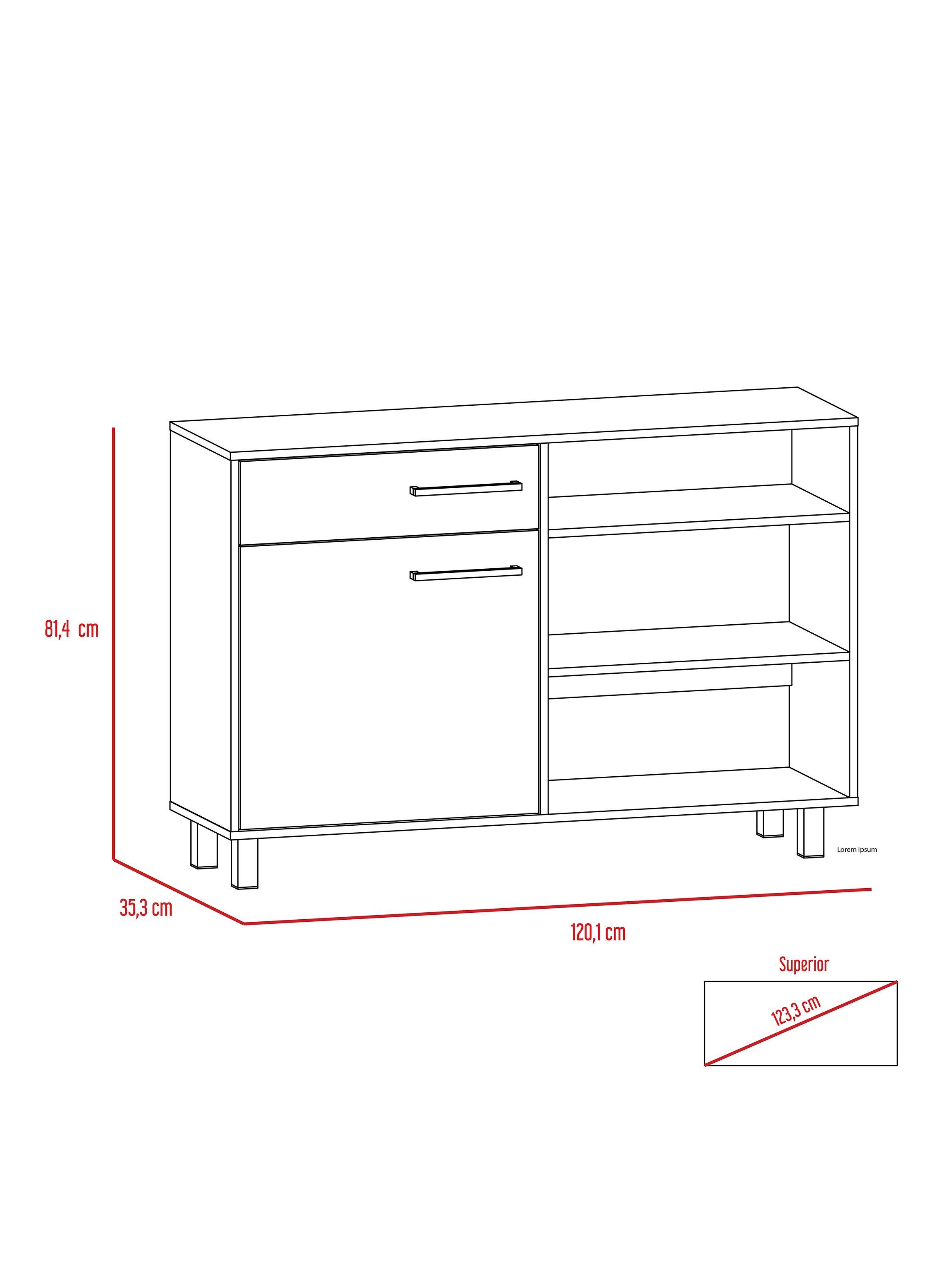 Combo Rack Tv 65" + Buffet Kaia-1
