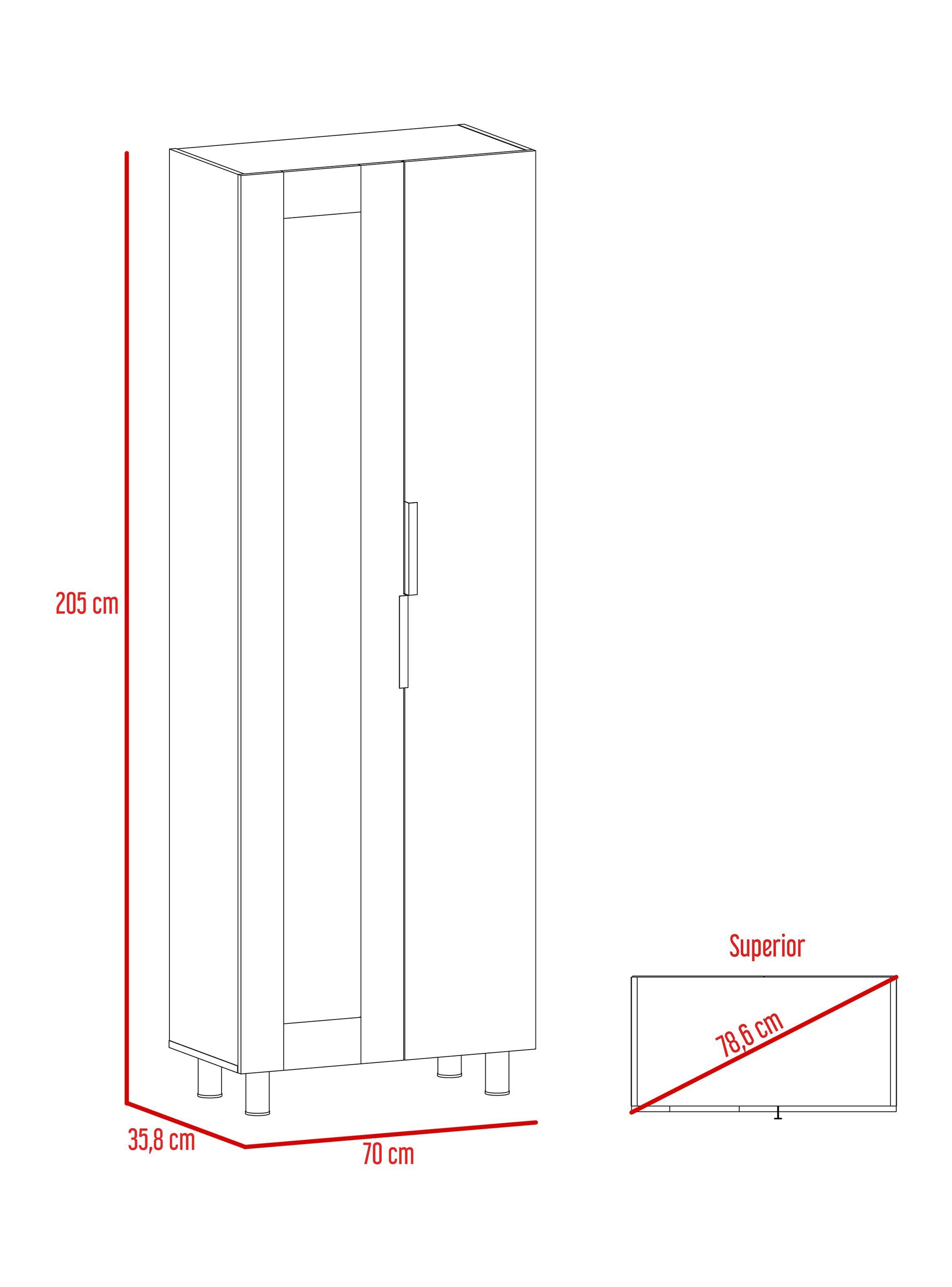 Combo Mueble Inferior/Superior + Alacena + Microondas Fendi-1