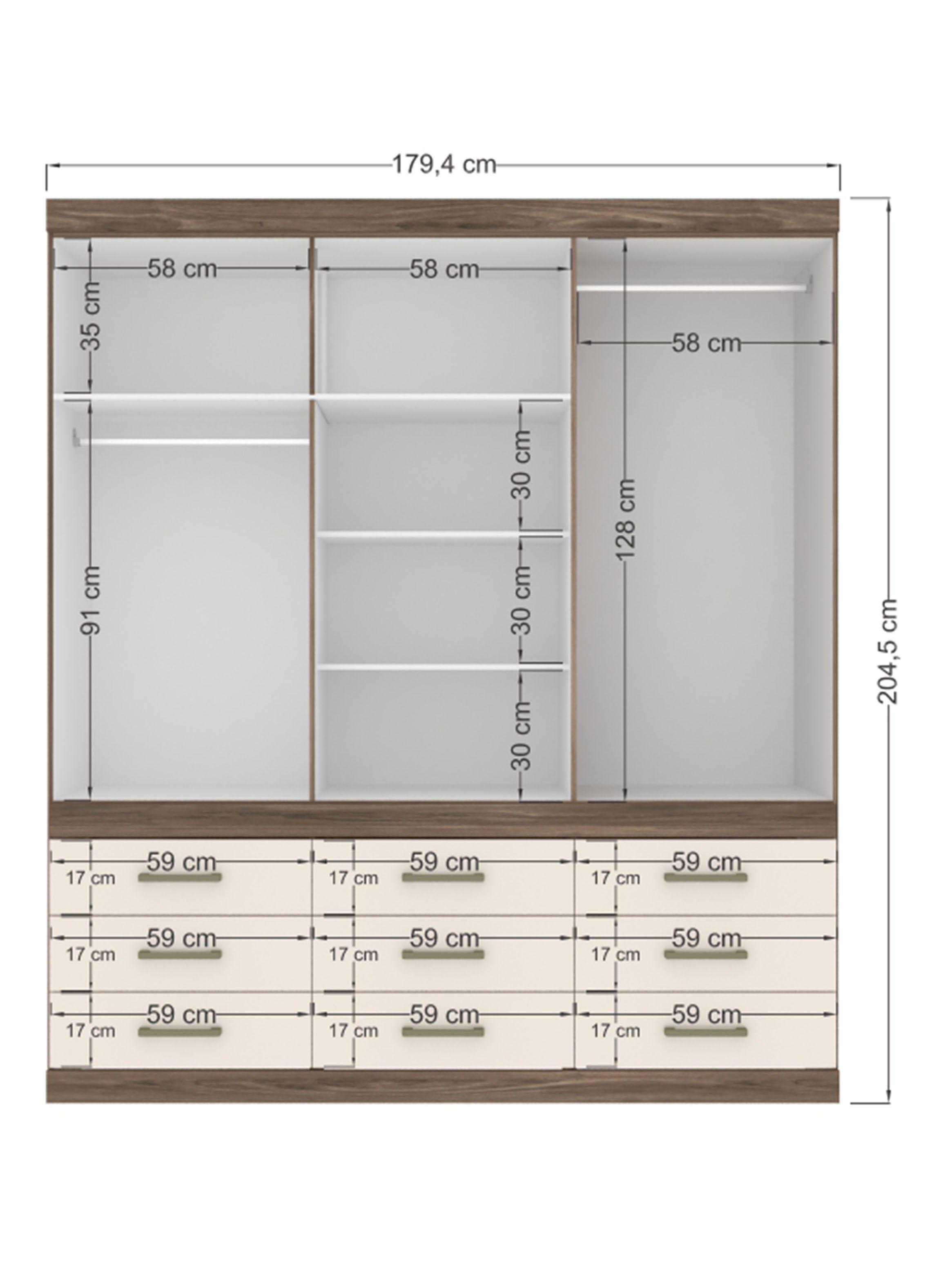 Clóset Start 6 Puertas 9 Cajones-1
