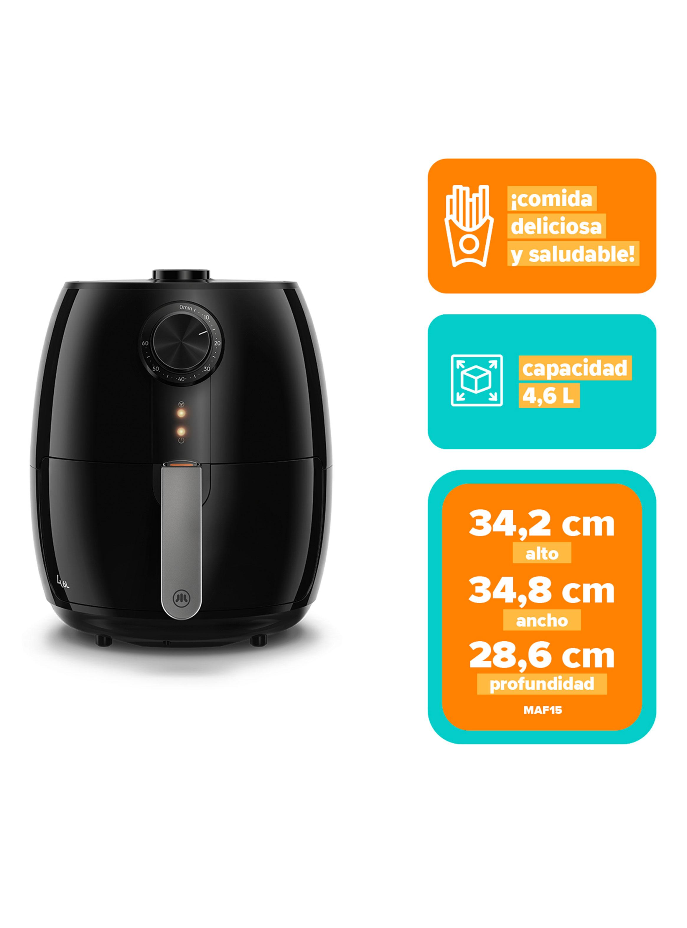 Freidora de Aire 3.2 Litros 1400W MAF15 Negro-2