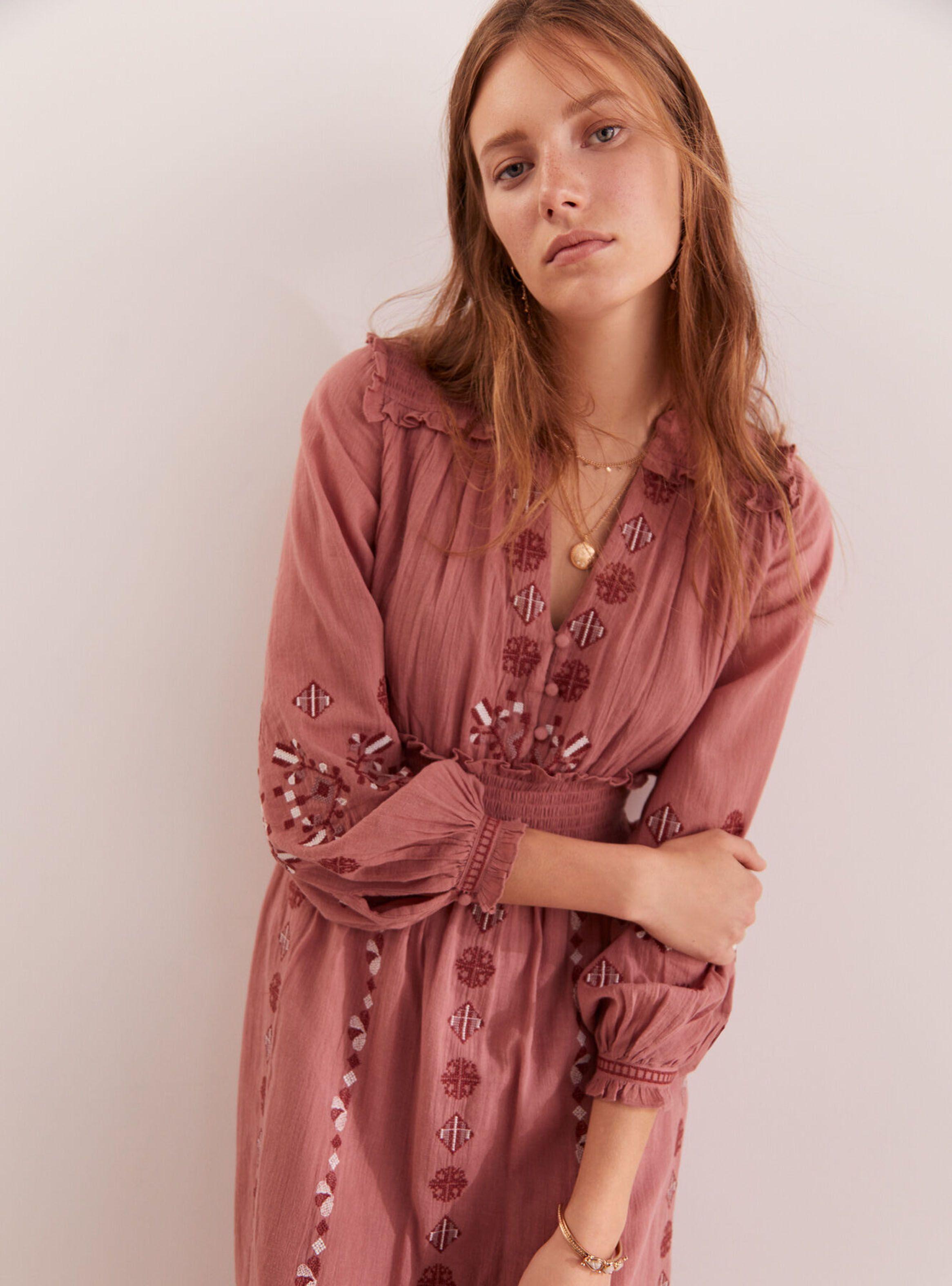 Vestido Casual Hoss Rosa-1