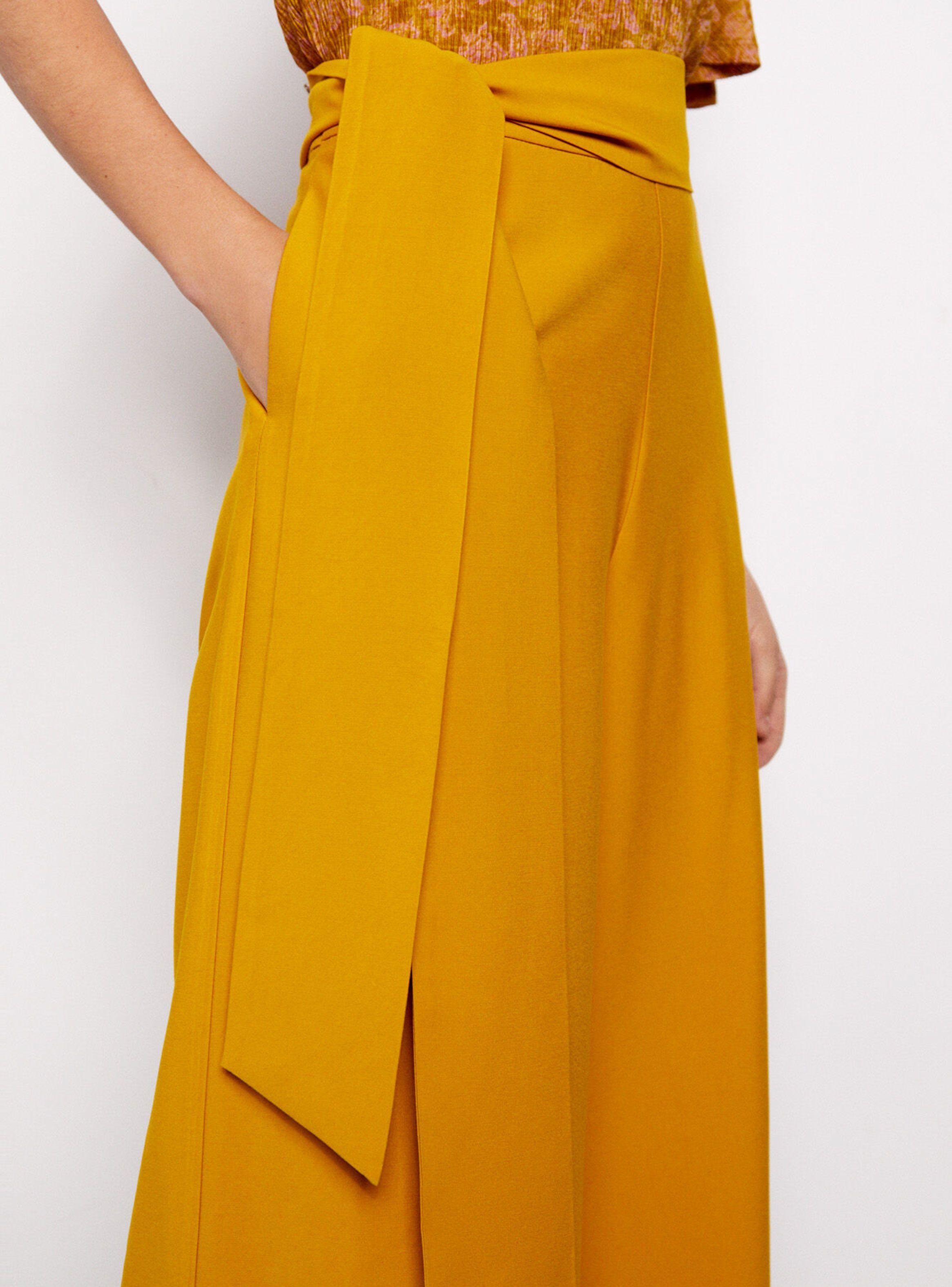 Pantalón Culotte Mostaza-2
