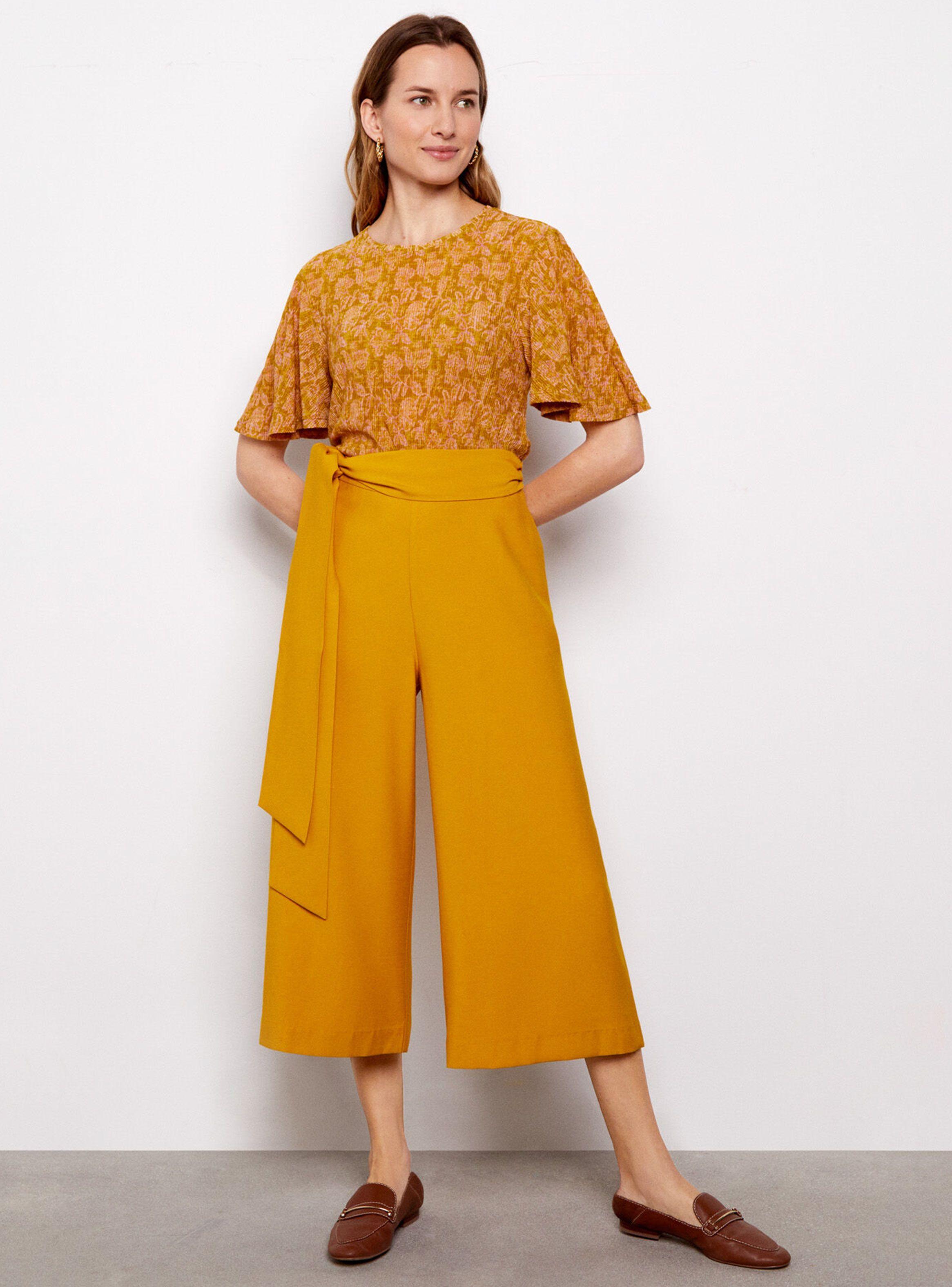 Pantalón Culotte Mostaza-3