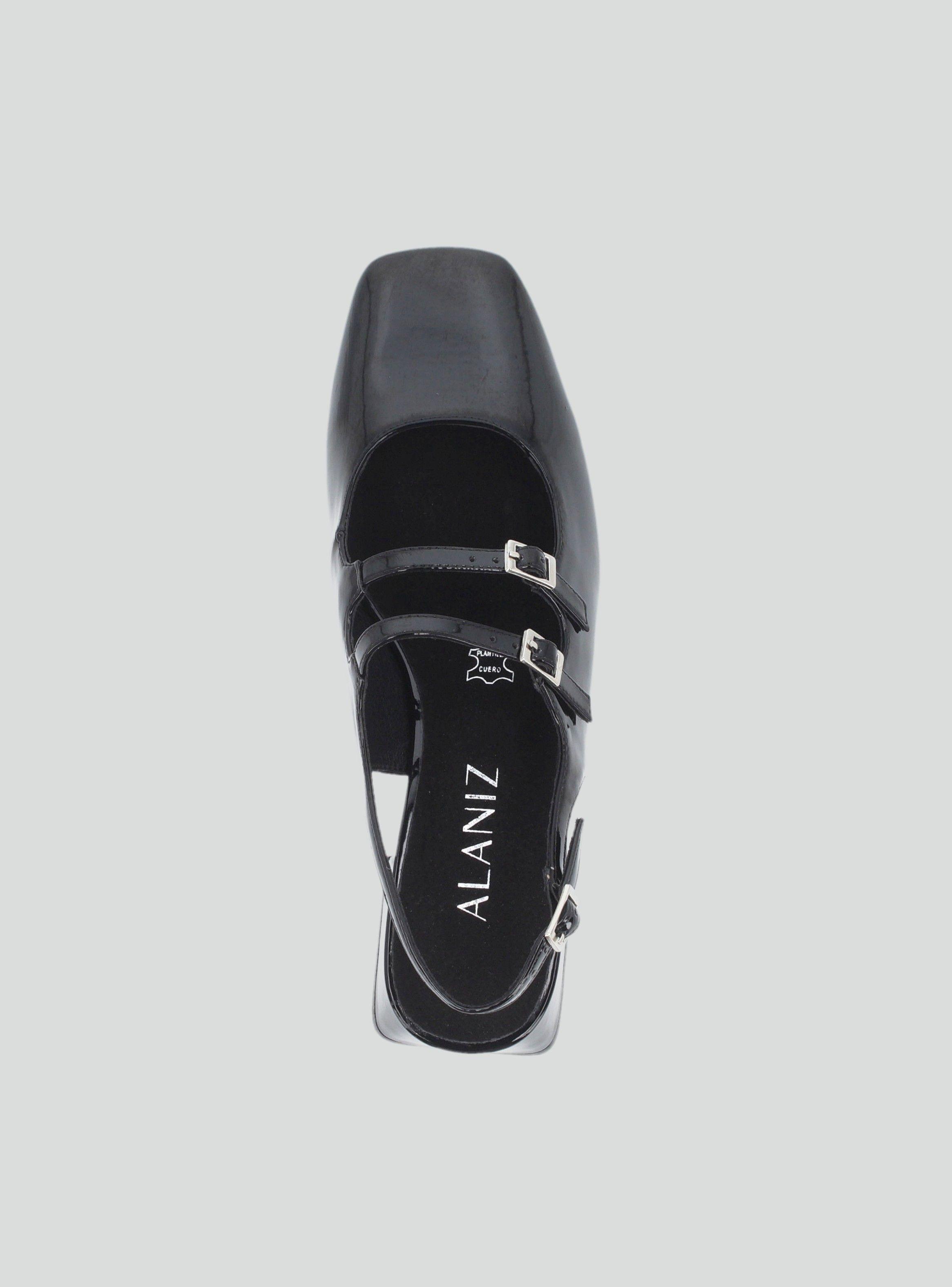 Zapato Casual Mary Jane Acharolado y Hebillas Mujer-3