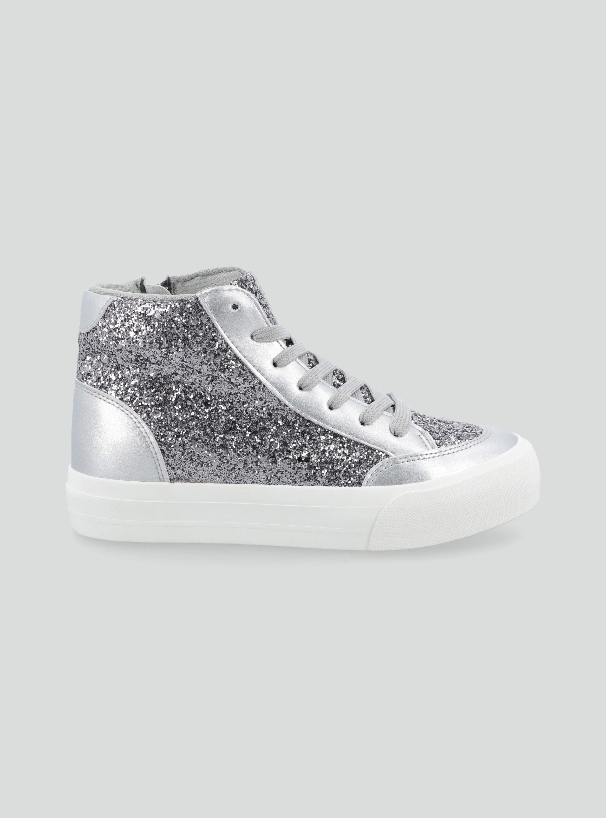Zapatilla Urbana Niña Glitter con Plataforma-0