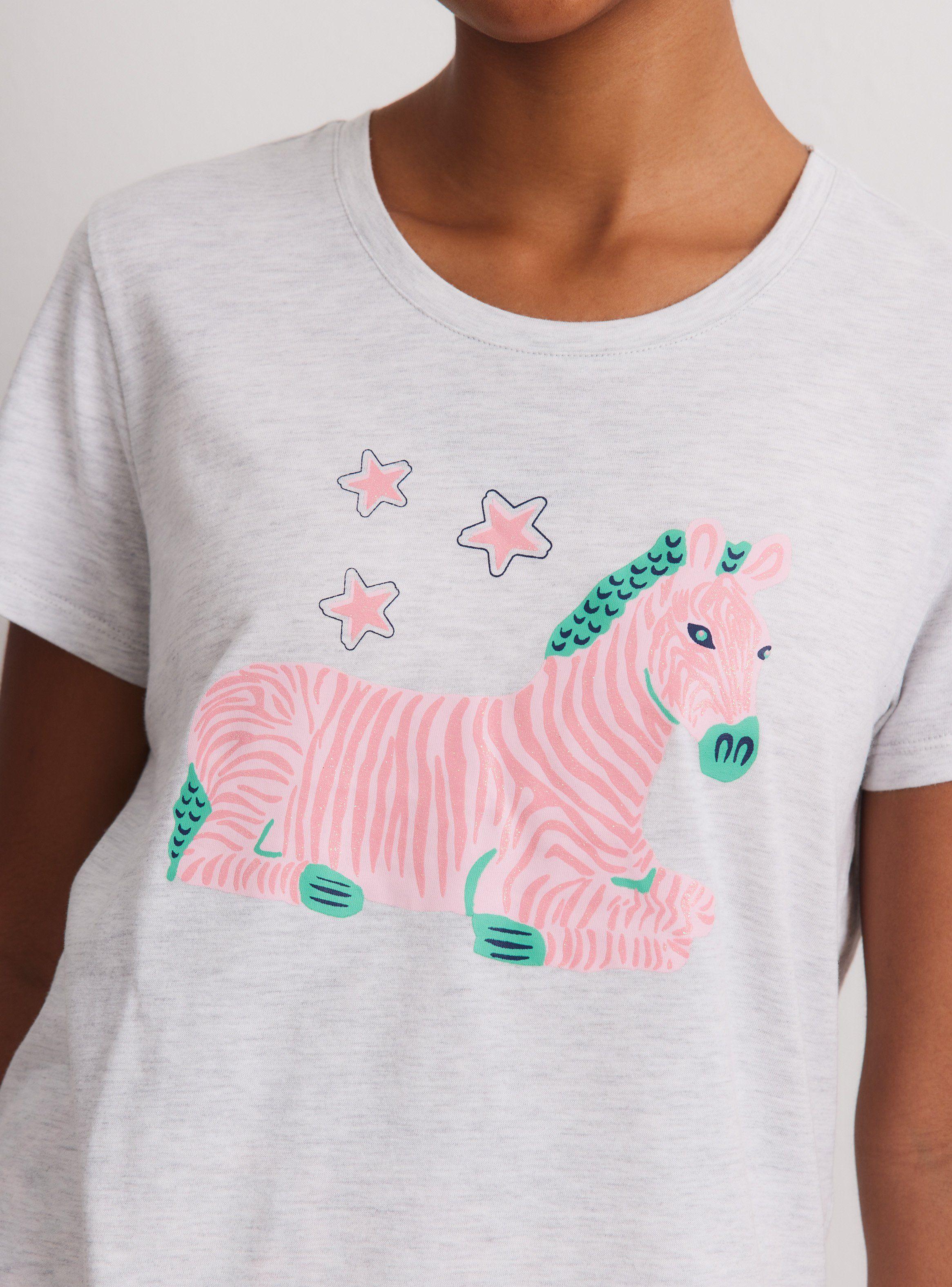 Polera Pijama Estampado con Brillos Ármalo-3