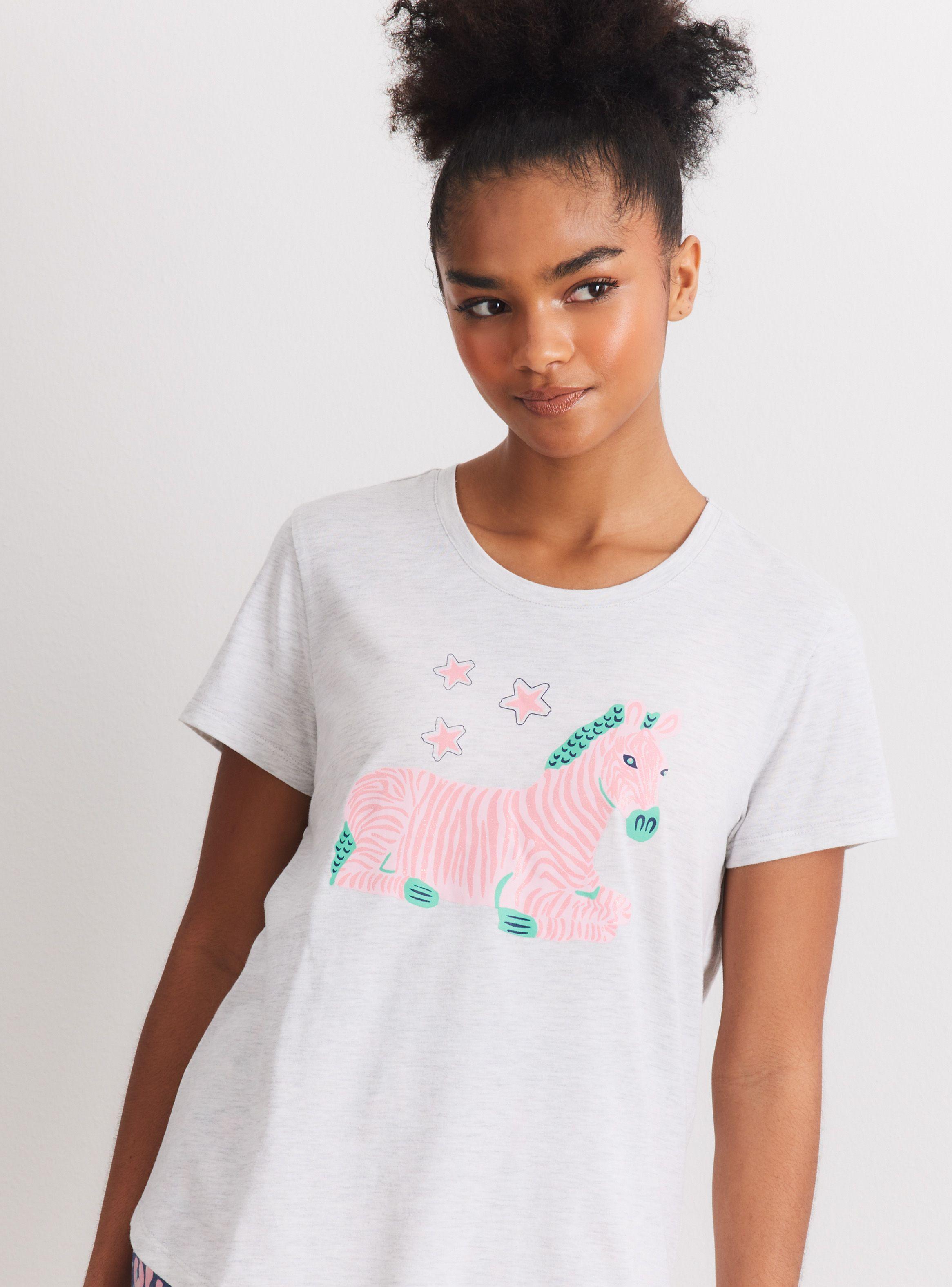 Polera Pijama Estampado con Brillos Ármalo-2