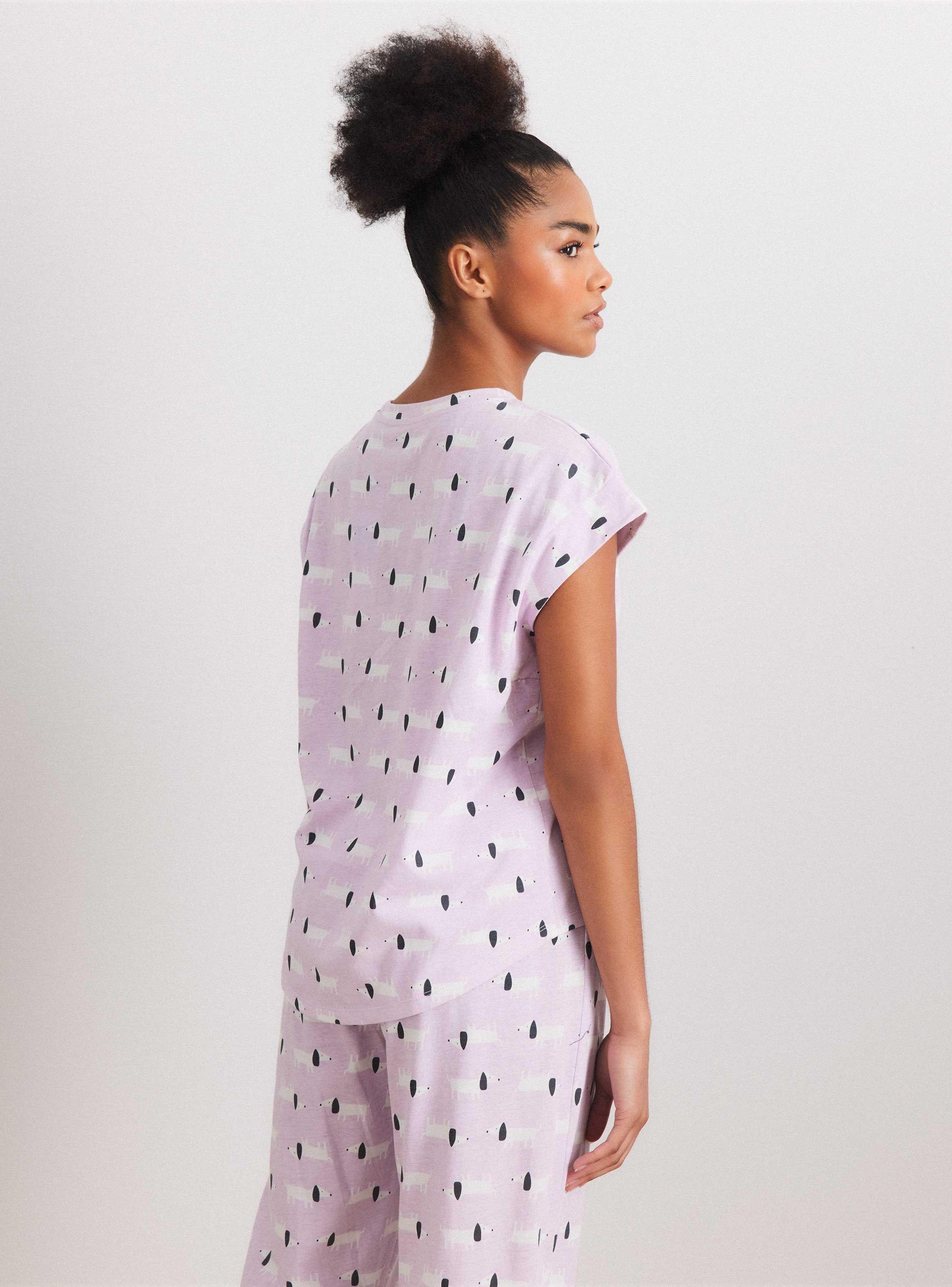 Pijama Top con Bolsillo Full Print-1