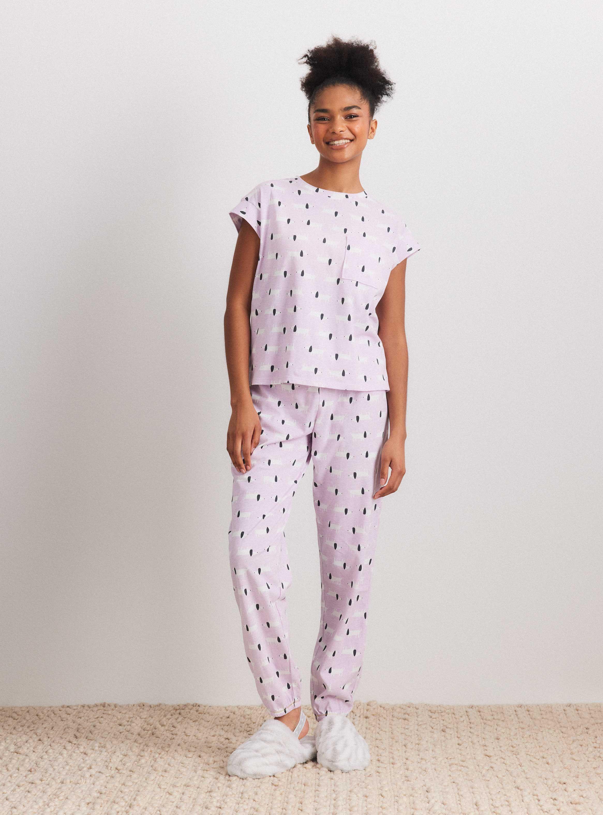 Pijama Top con Bolsillo Full Print-4