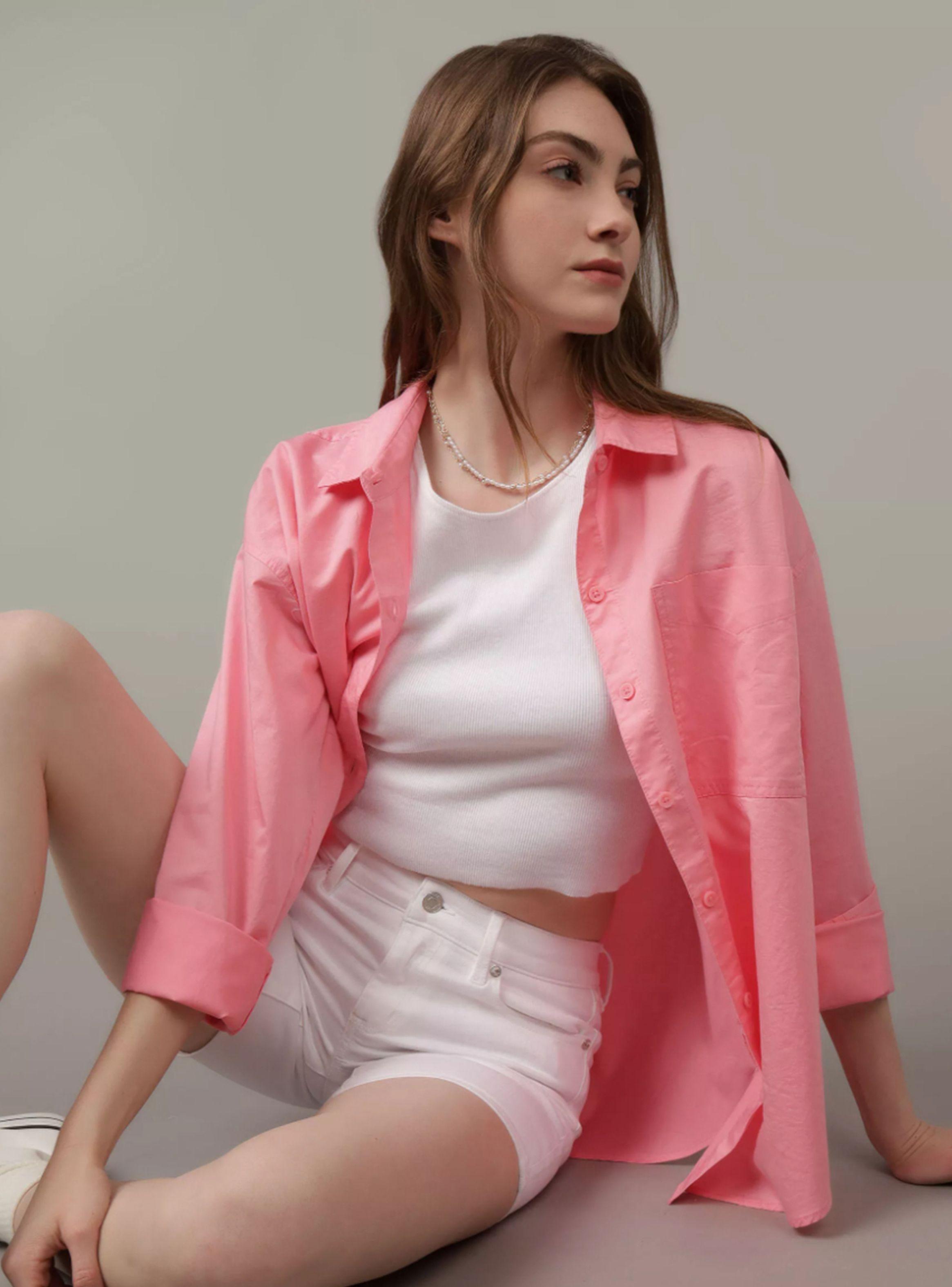 Camisa Cuello V Perfecta con Botones-0