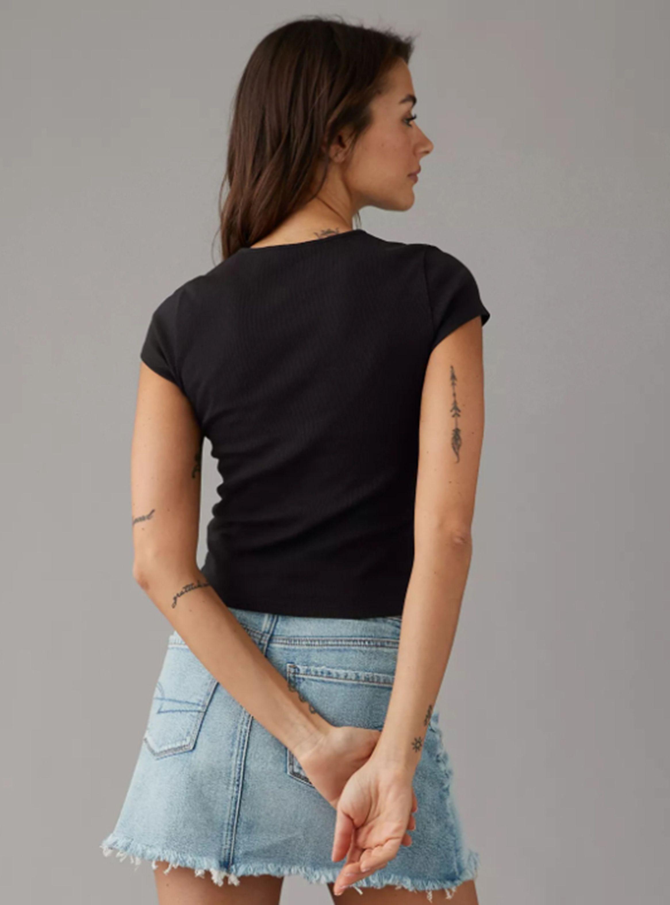 Polera Ae Hey Baby en Punto Elástico-1