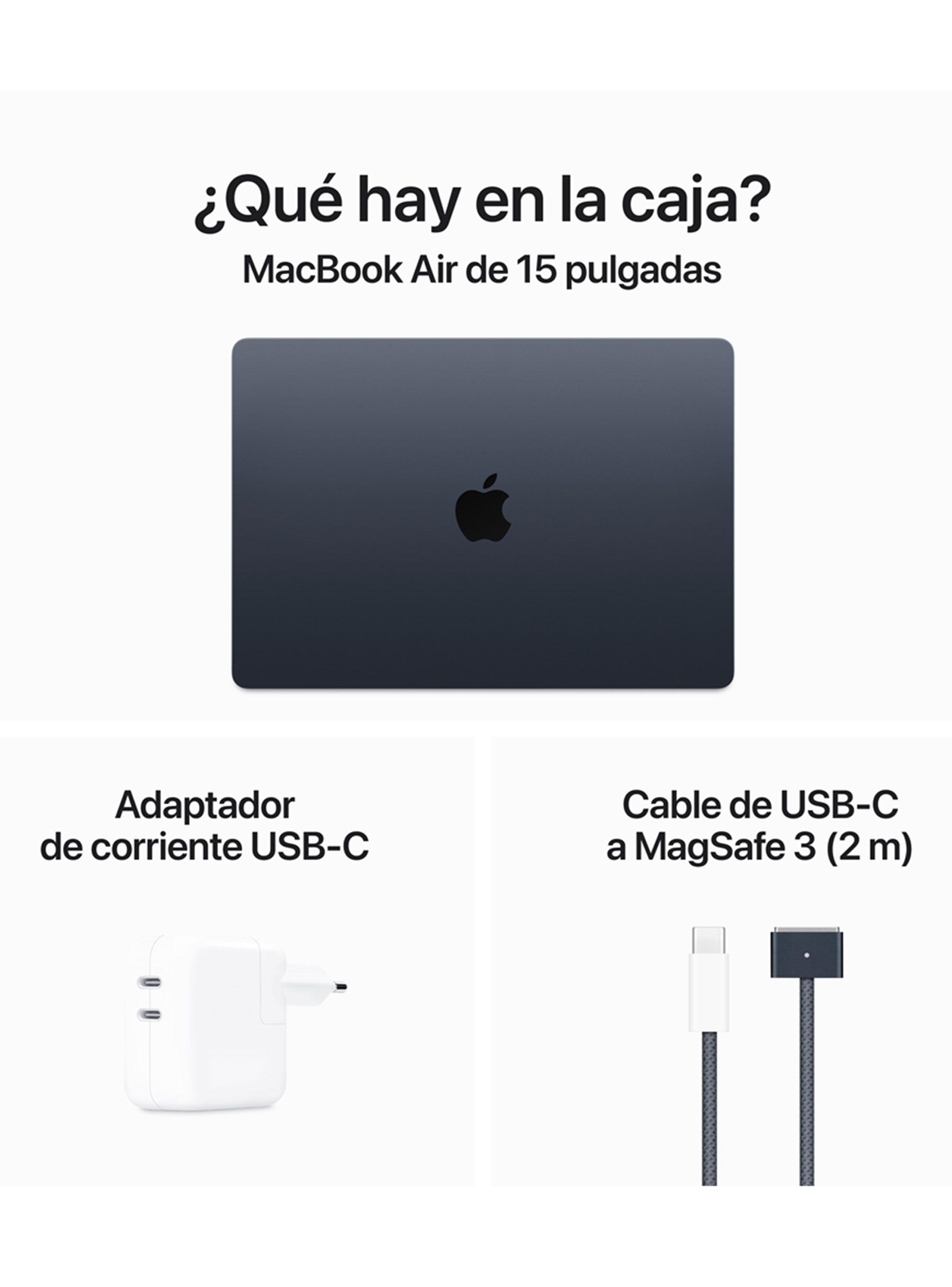 Apple MacBook Air 15" M3 8n CPU 10n GPU 8GB RAM 256GB SSD Color Medianoche-4