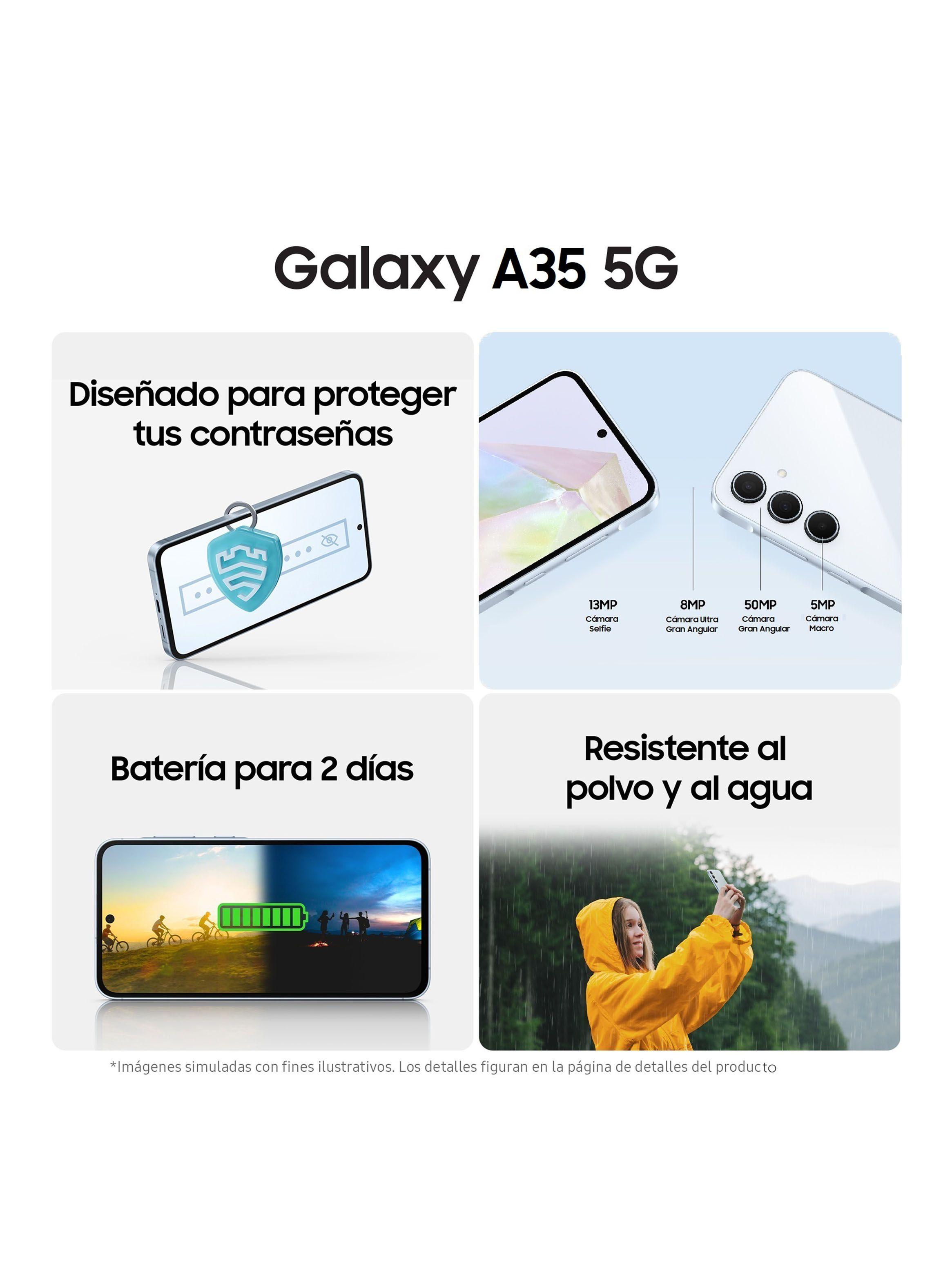 Smartphone Galaxy A35 128GB 6.6" Awesome Iceblue Liberado-3