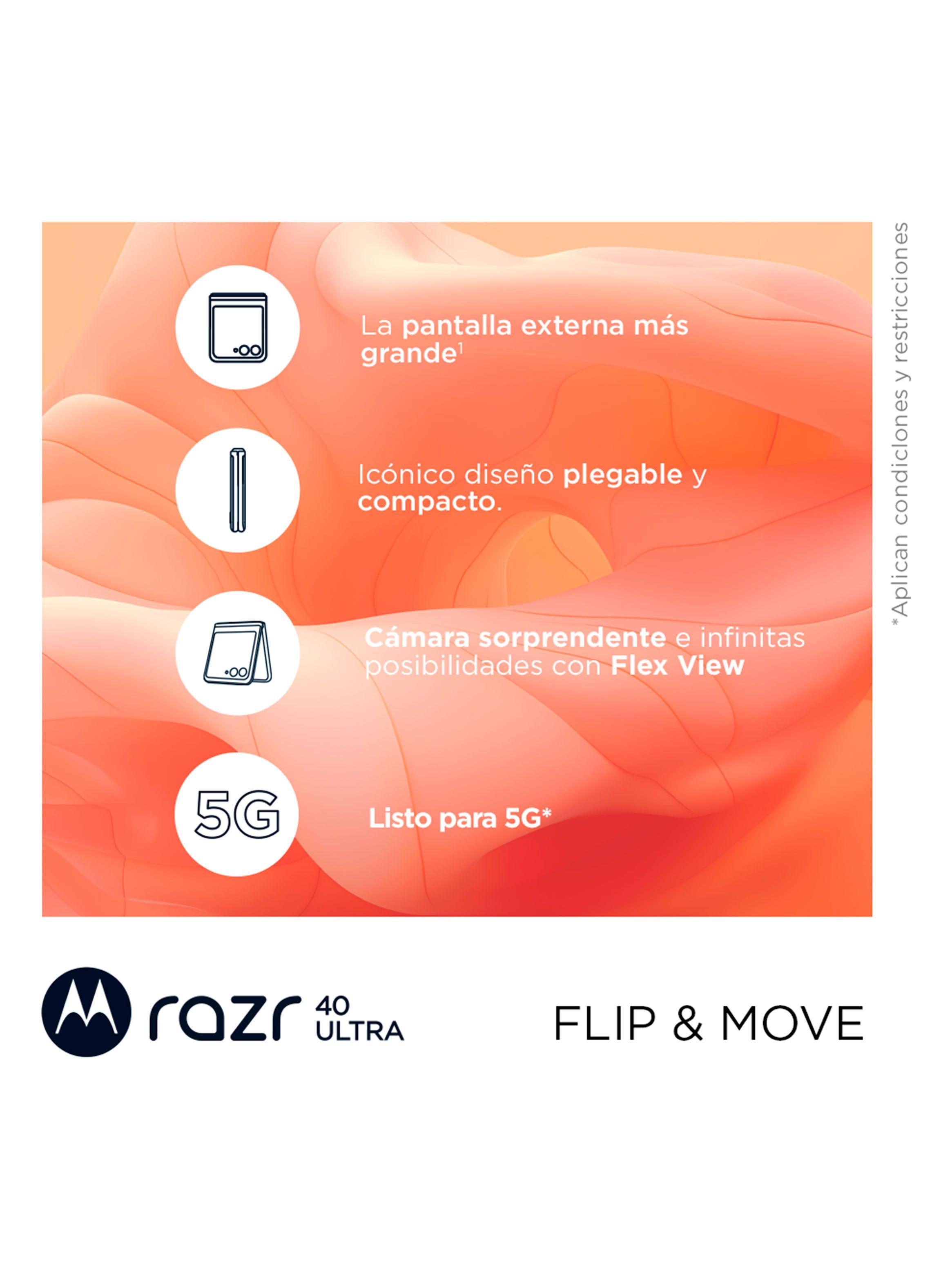 Smartphone Razr 40 Ultra 5G 512GB 6.8" Peach Fuzz Liberado-4