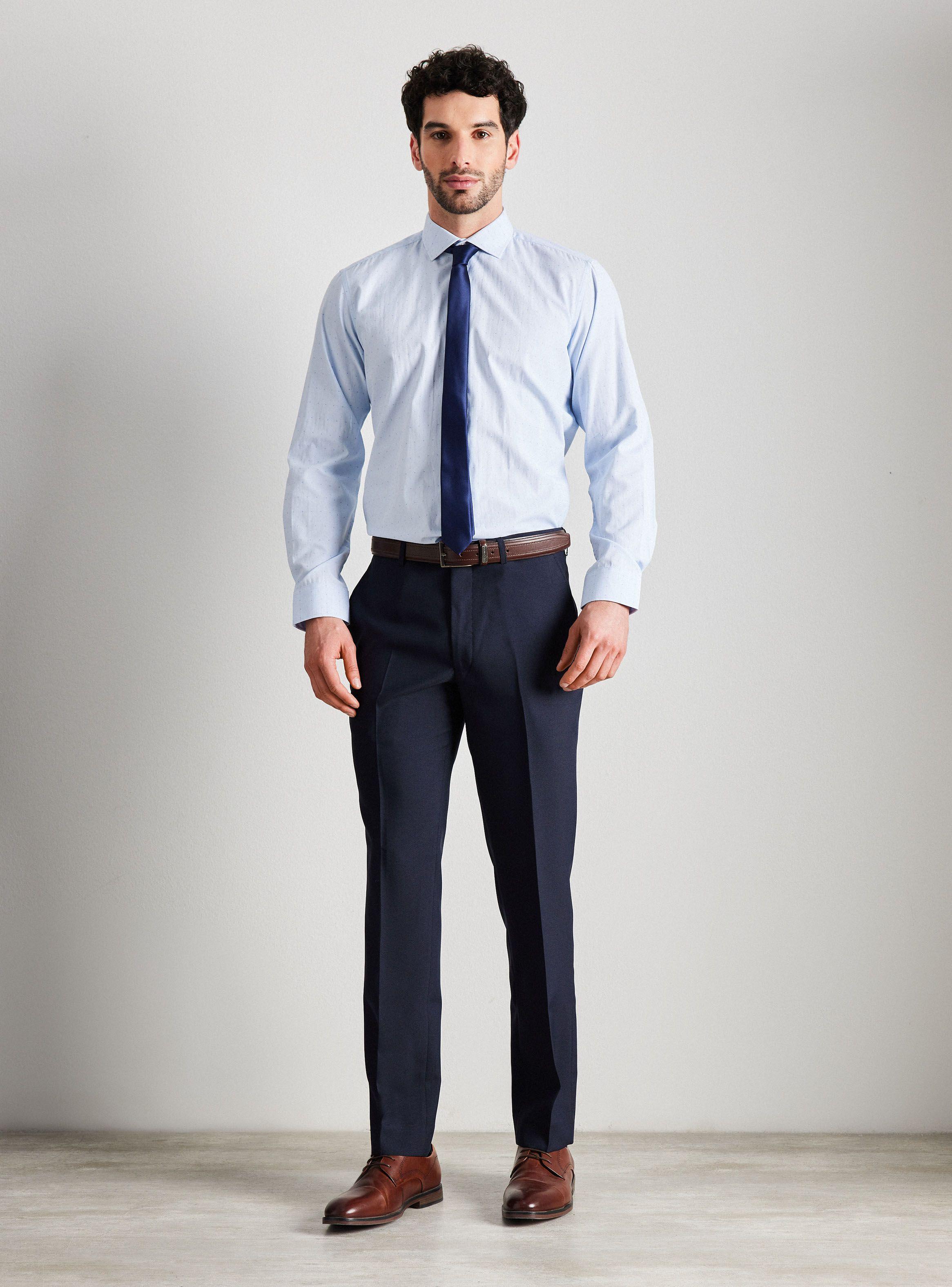 Pantalón Vestir Slim Fit Liso-4