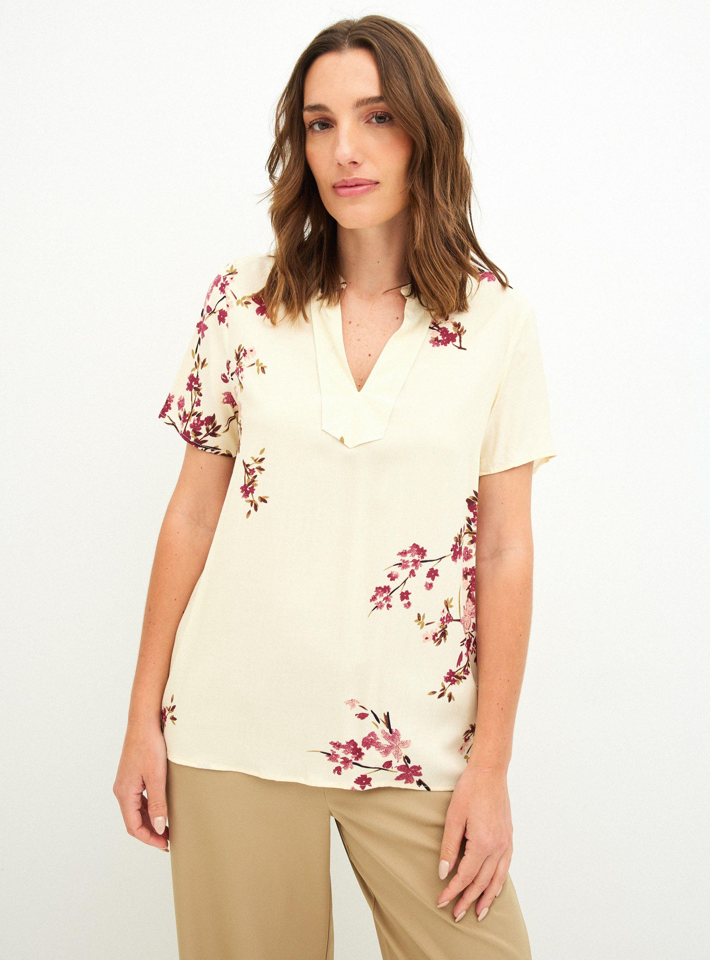 Blusa con Estampado Floral-0