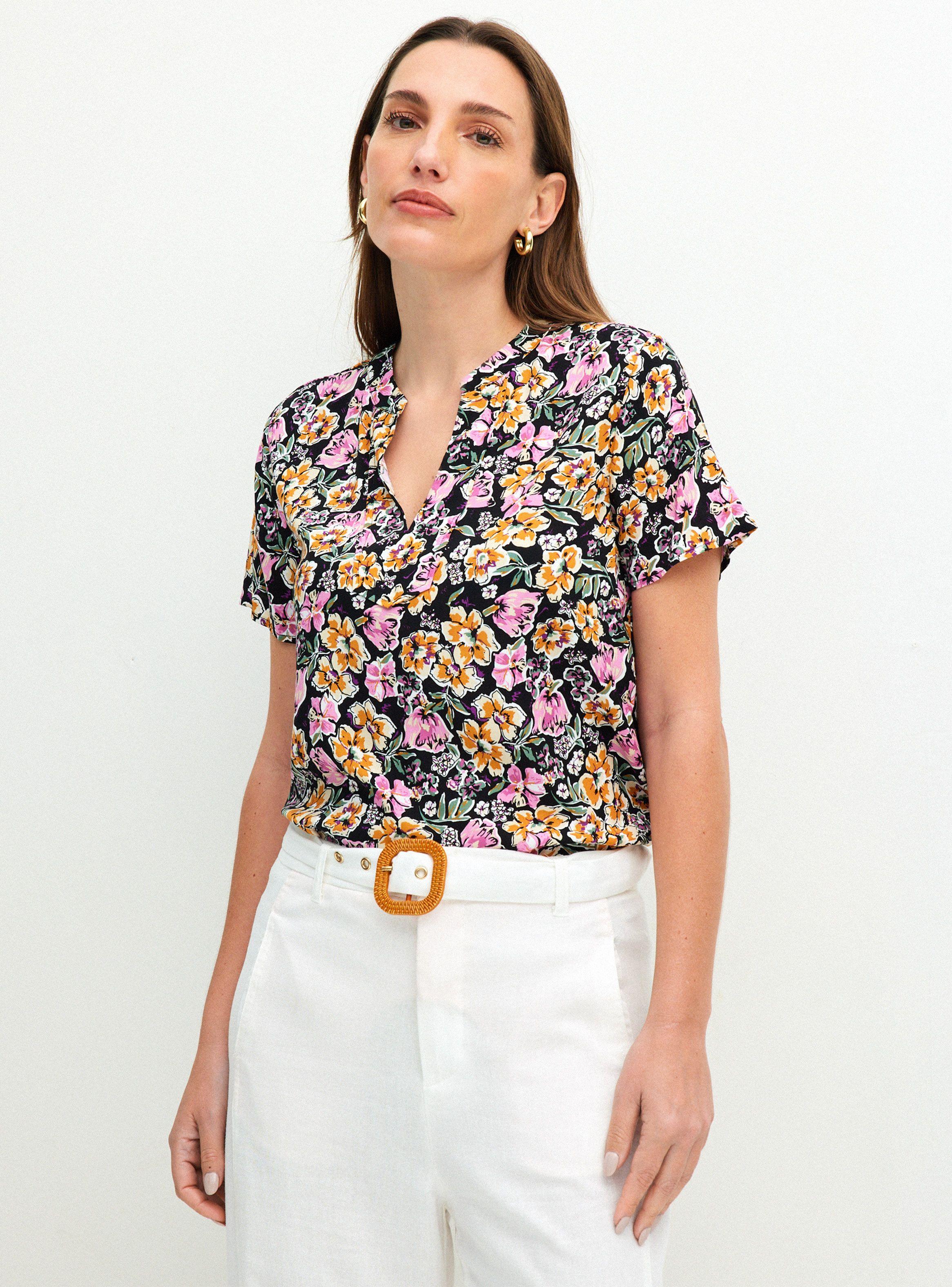 Blusa con Estampado Floral-0
