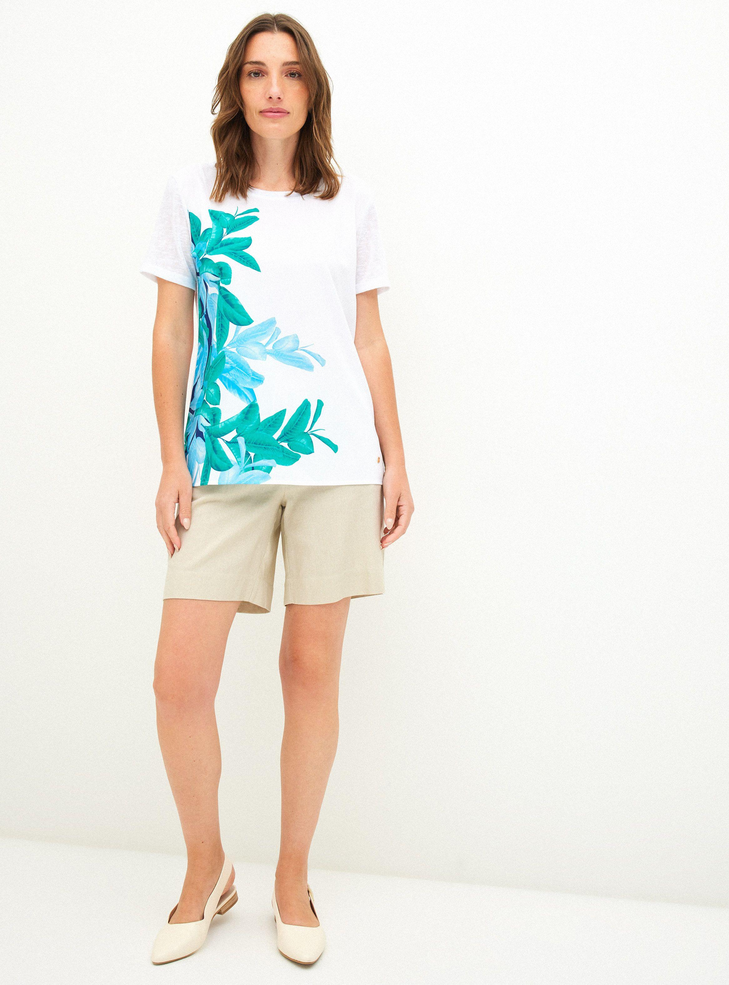 Polera con Estampado Frontal y Pabilos Cruzados En Espalda-3