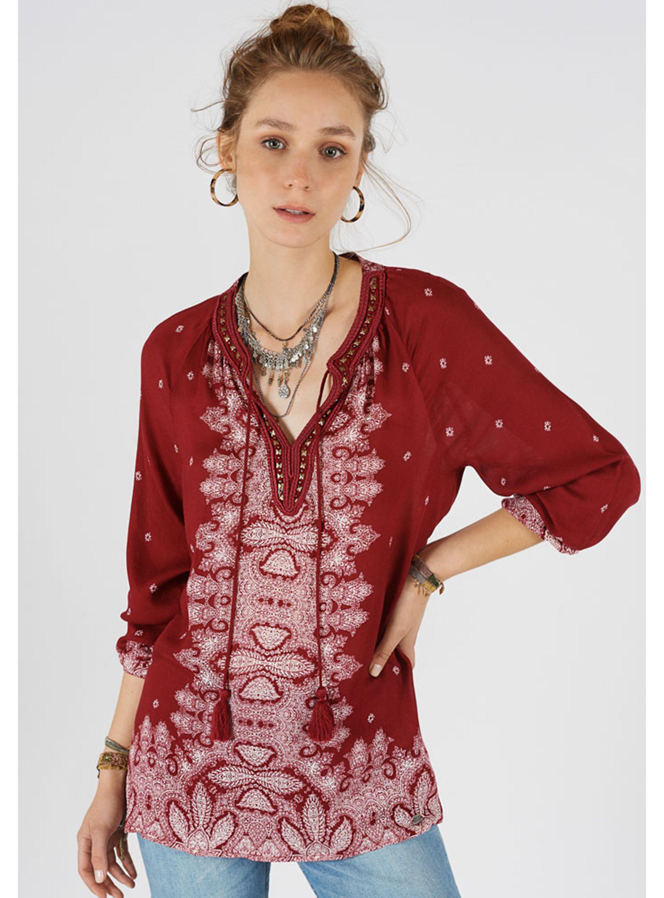 Blusa Estampada Bordada Umbrale Woman-0