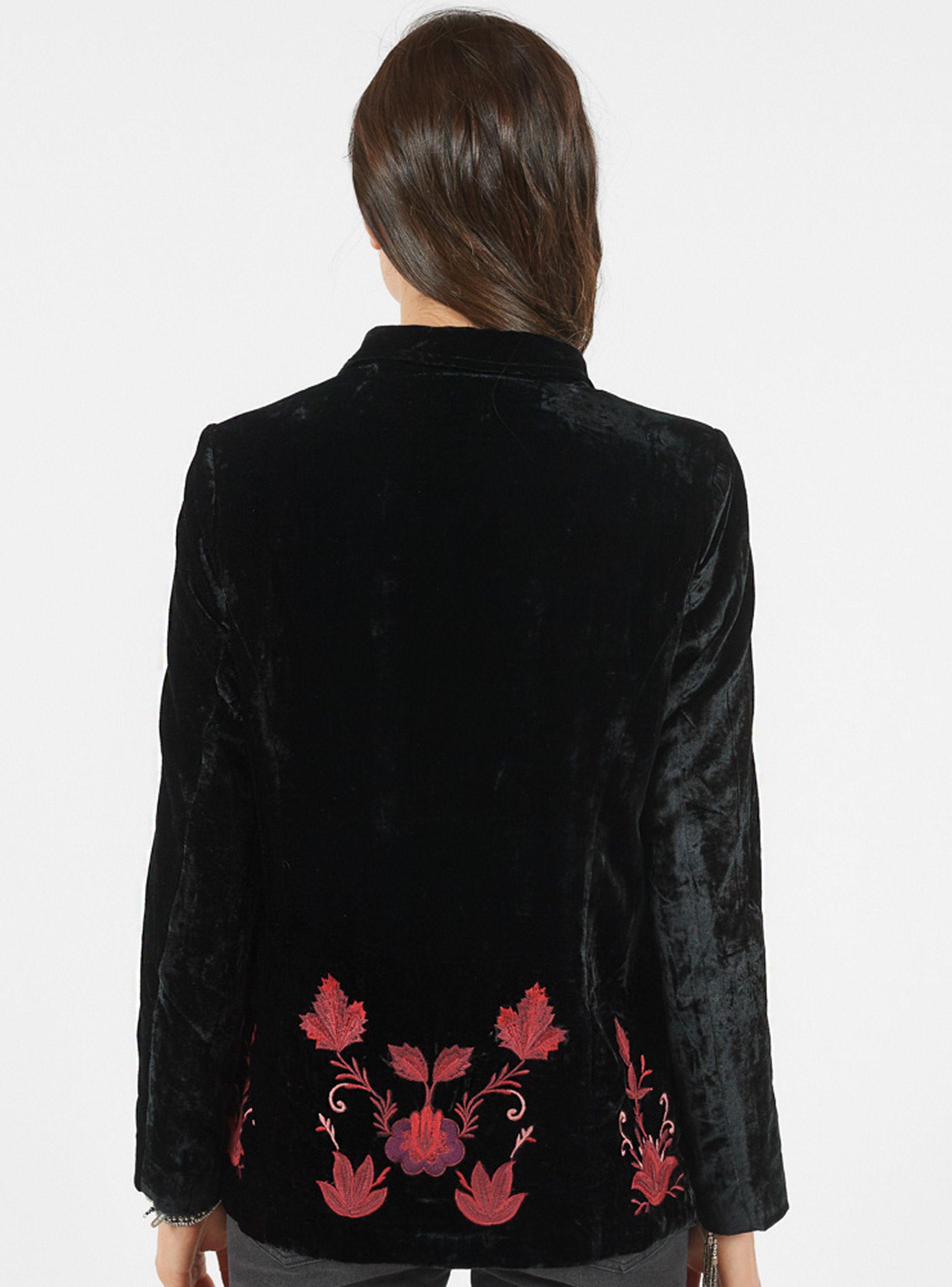 Blazer Terciopelo Bordado Umbrale Woman-1