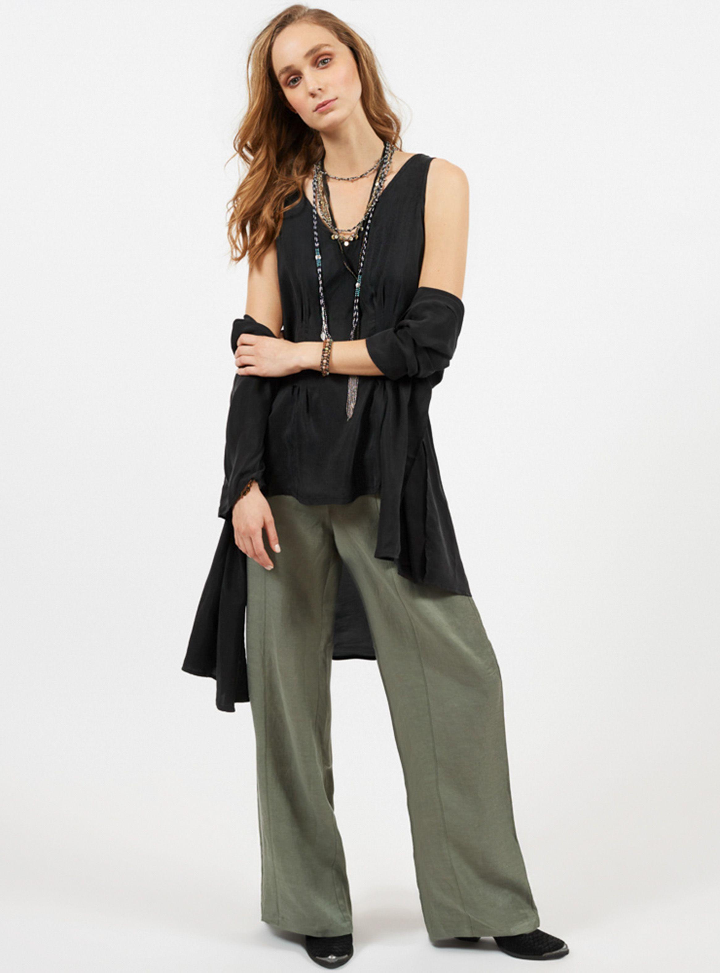 Pantalón Ancho Corte En Delantero Umbrale Woman-3