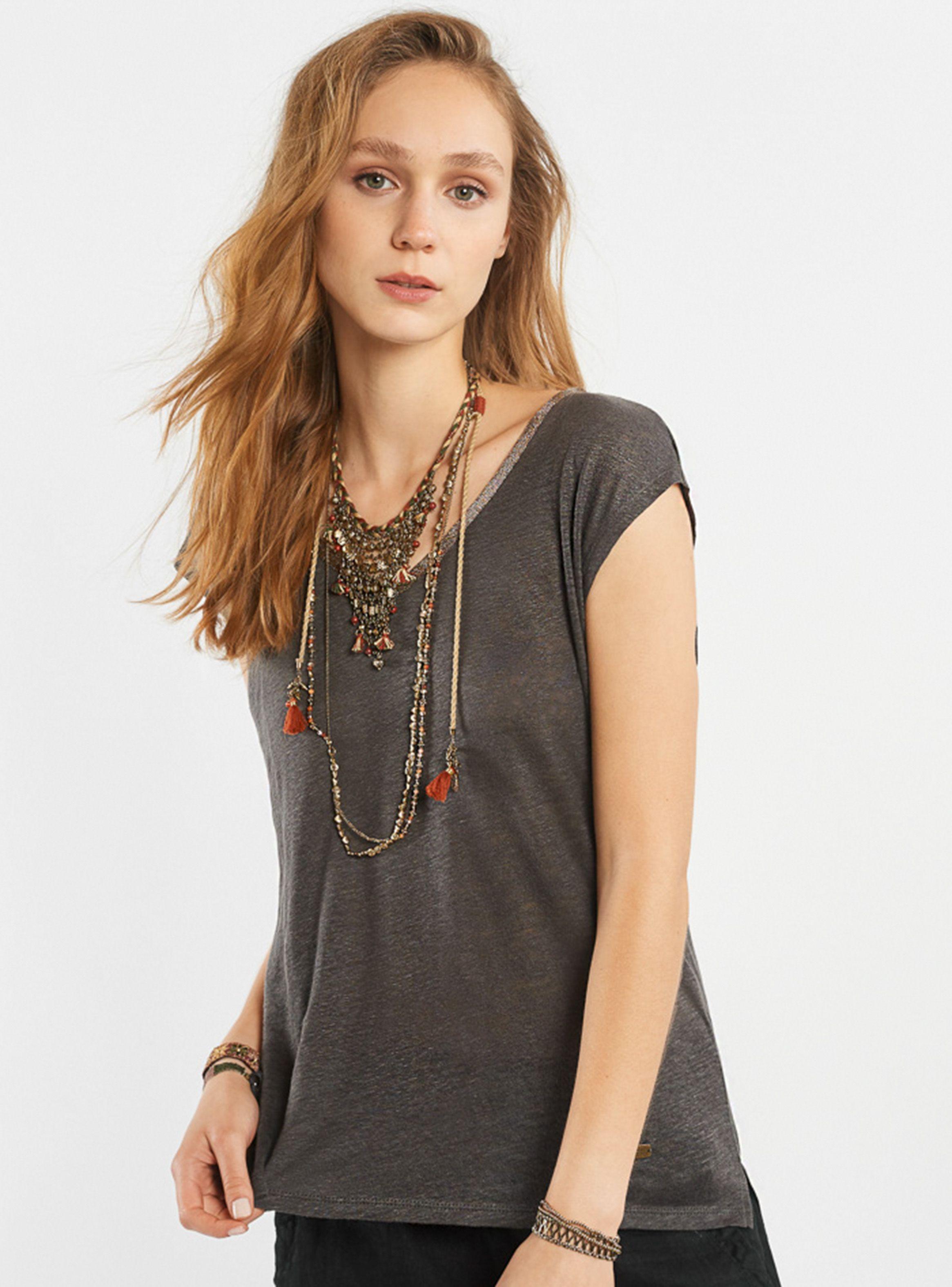 Polera Lino Vivo Lurex Umbrale Woman-0