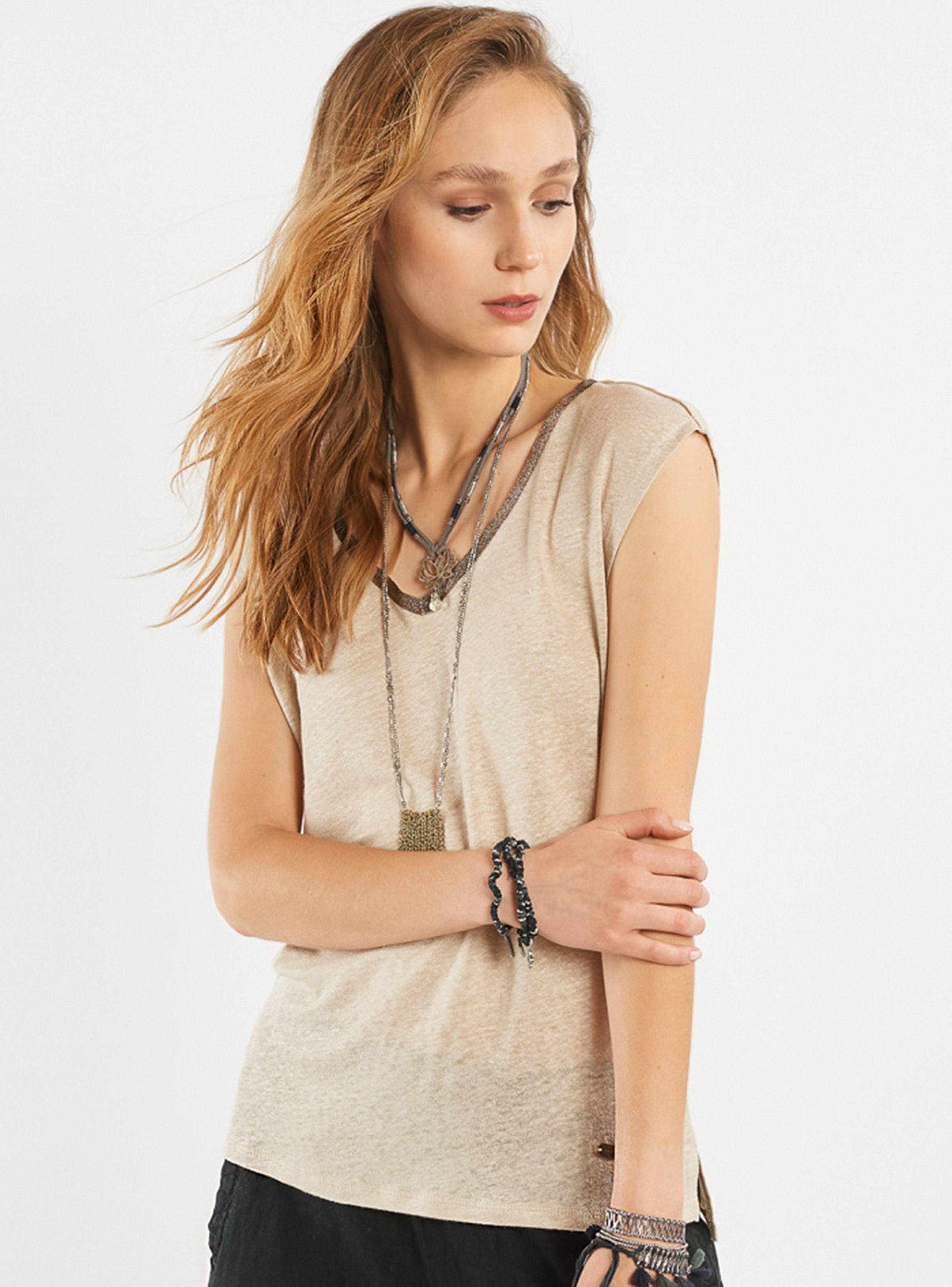 Polera Lino Vivo Lurex Umbrale Woman-0