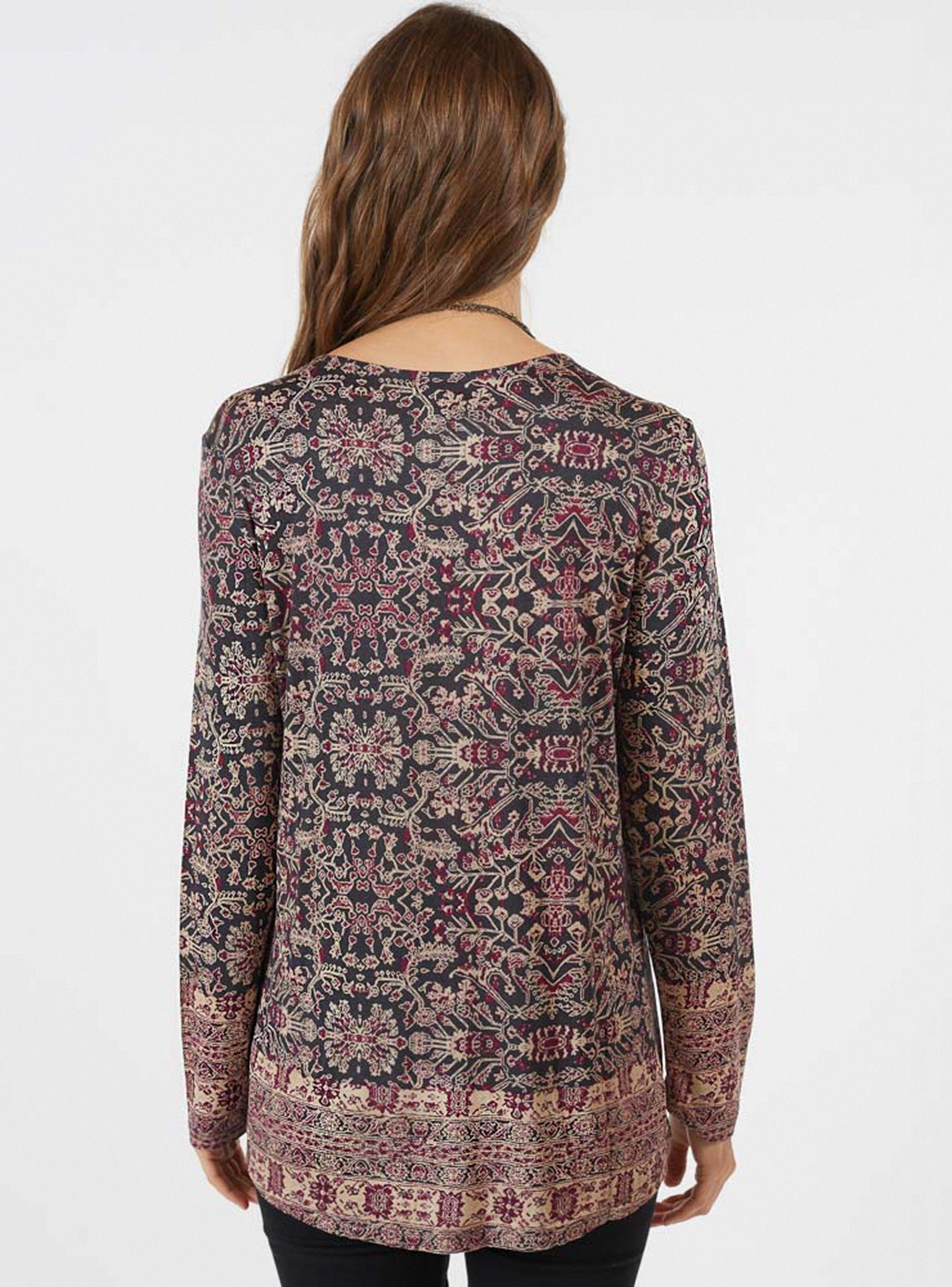 Polera Print Cuello V Umbrale Woman-1