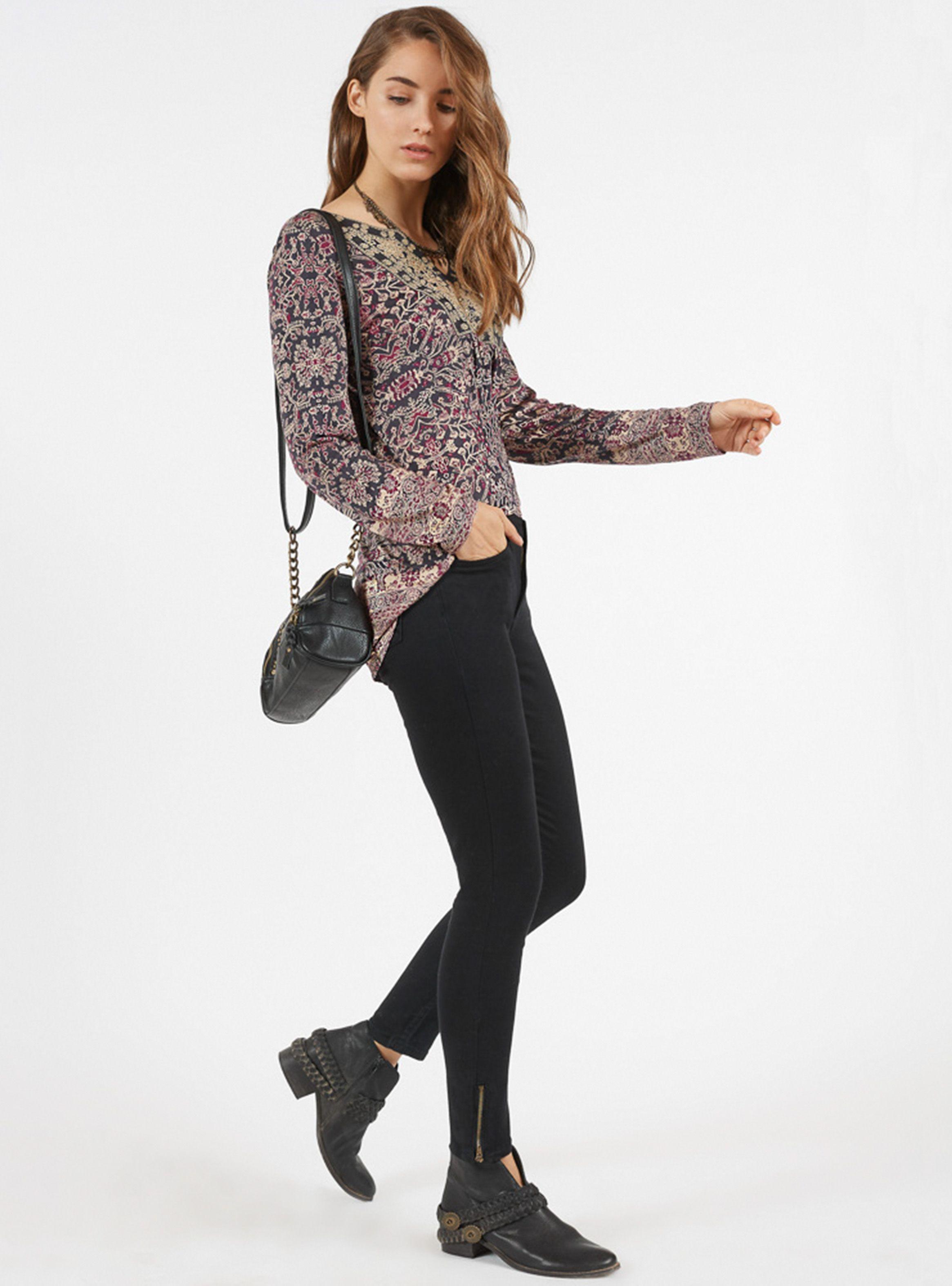 Polera Print Cuello V Umbrale Woman-3