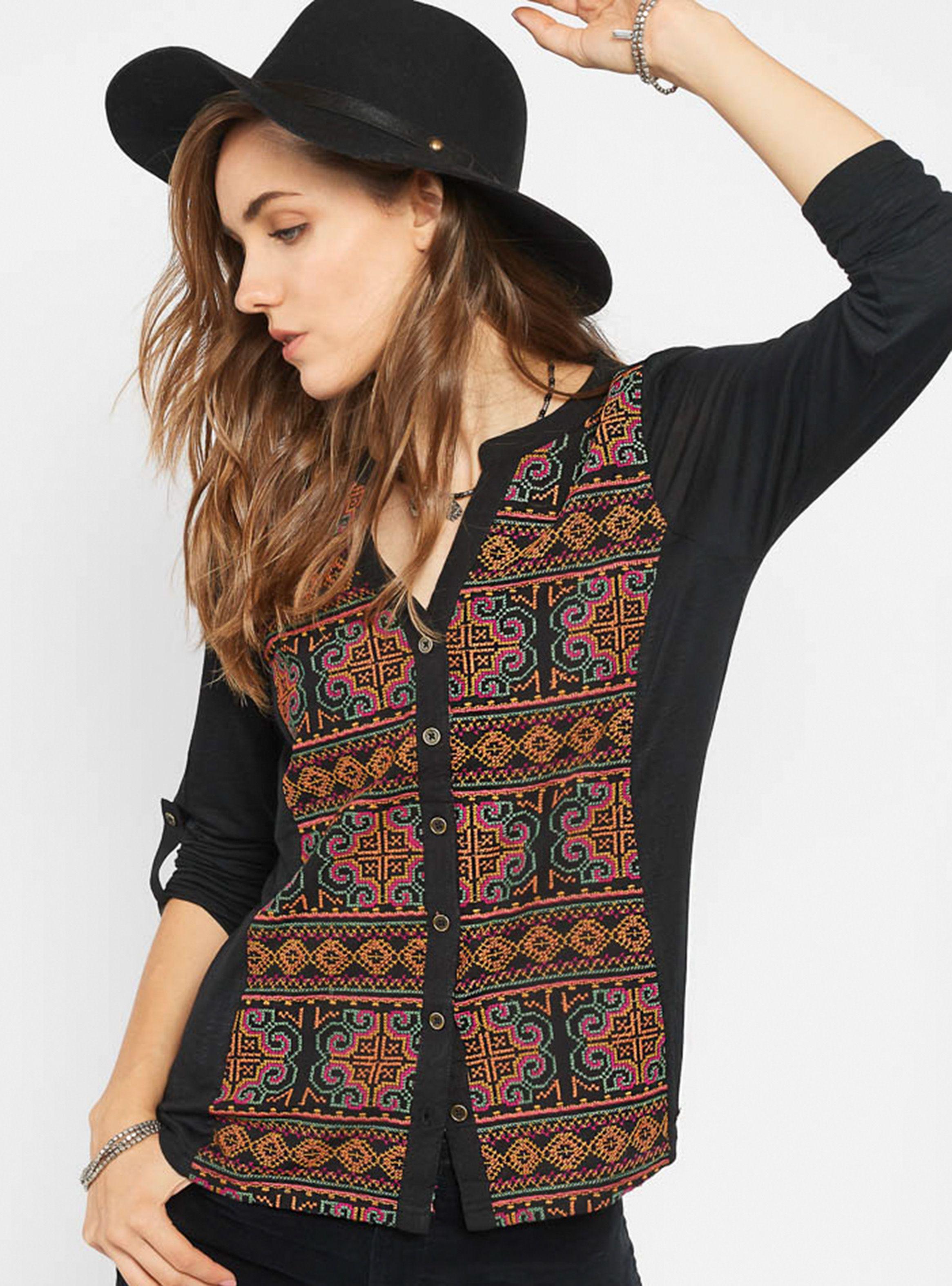 Polera Clásica Bordado Umbrale Woman-0