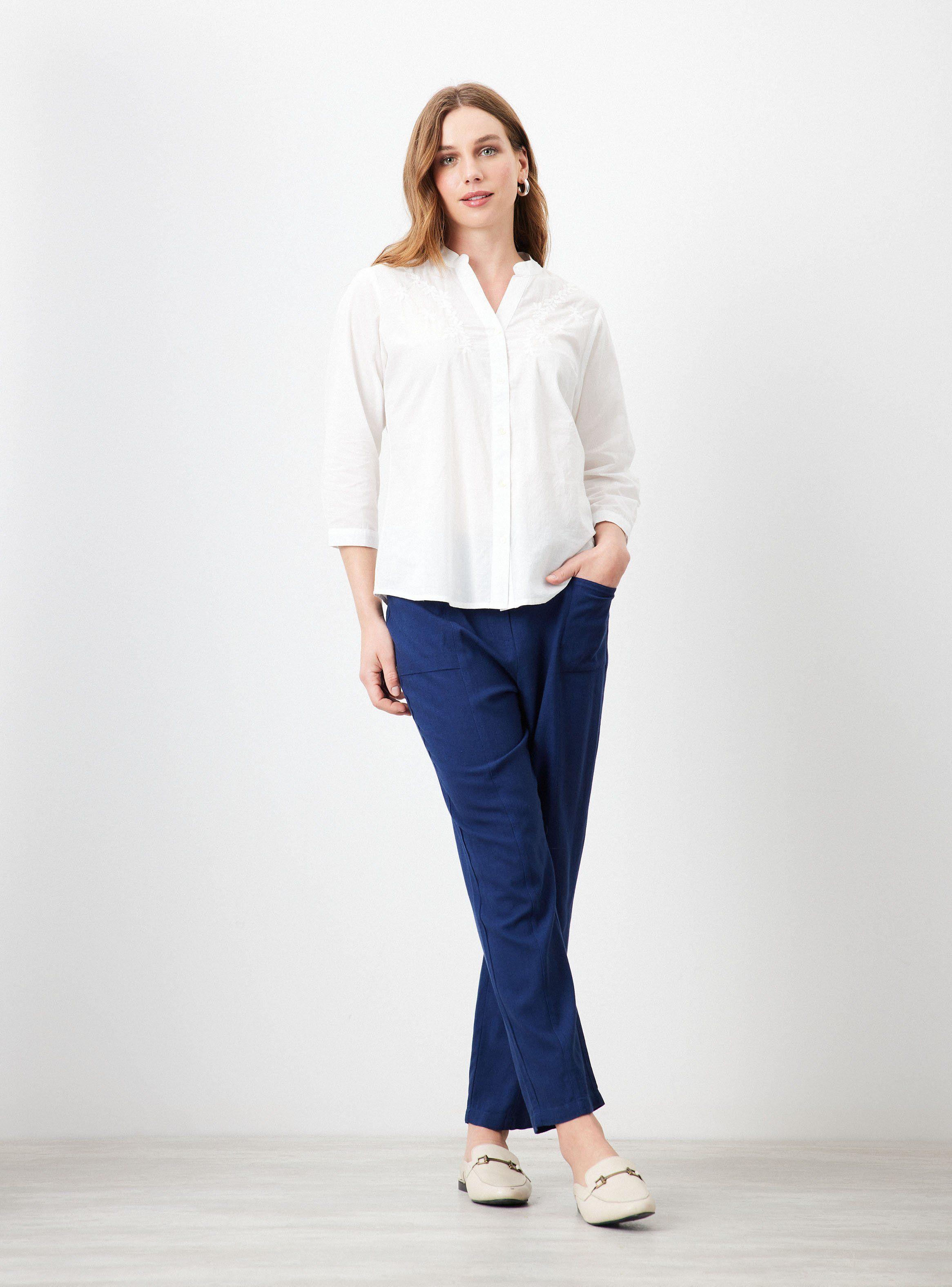 Blusa Bordado Frontal de India-4