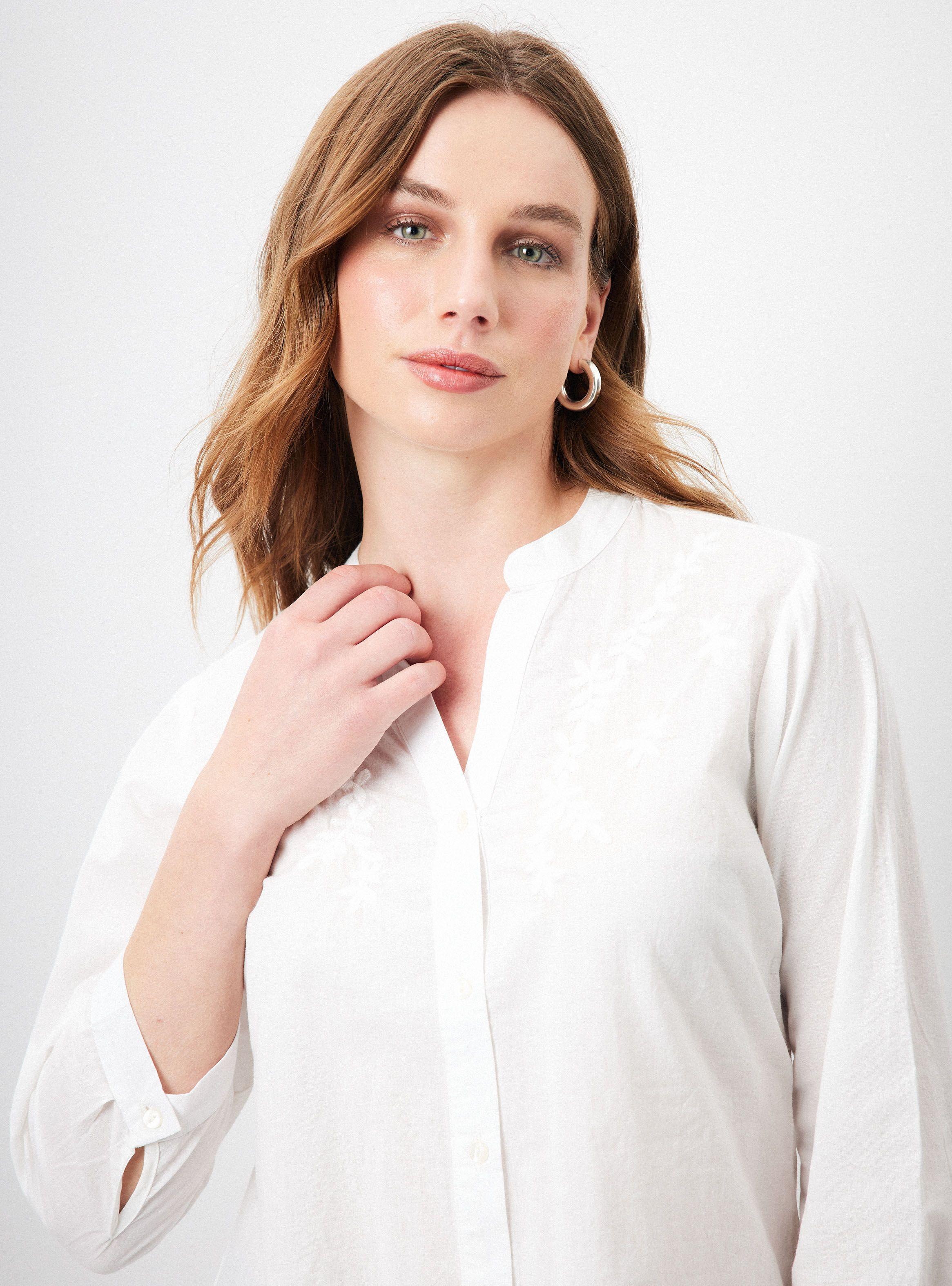 Blusa Bordado Frontal de India-2