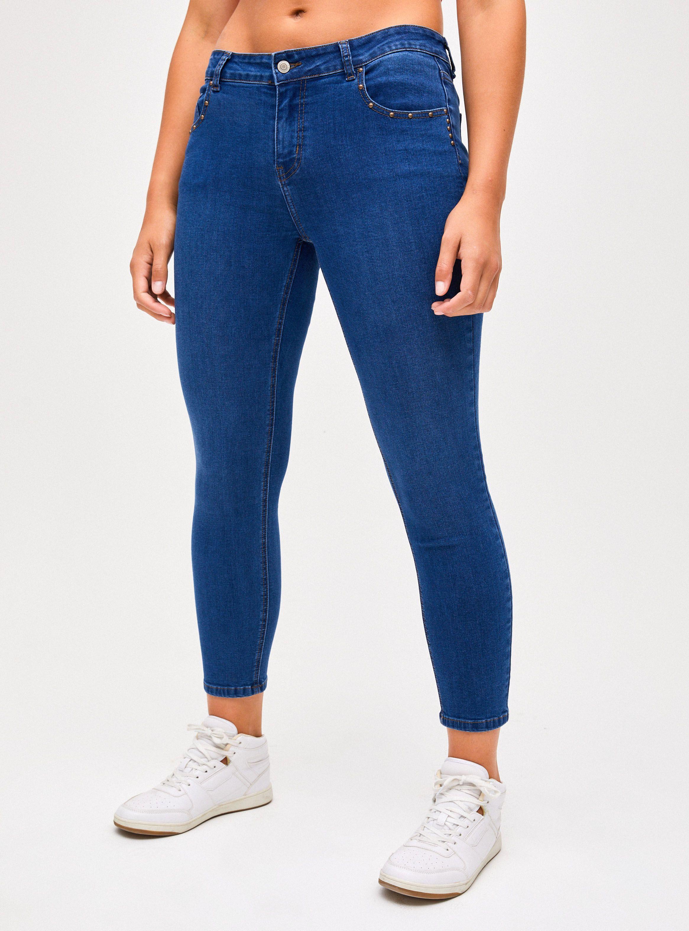 Jeans Super Skinny 5 Bolsillos Roturas-0