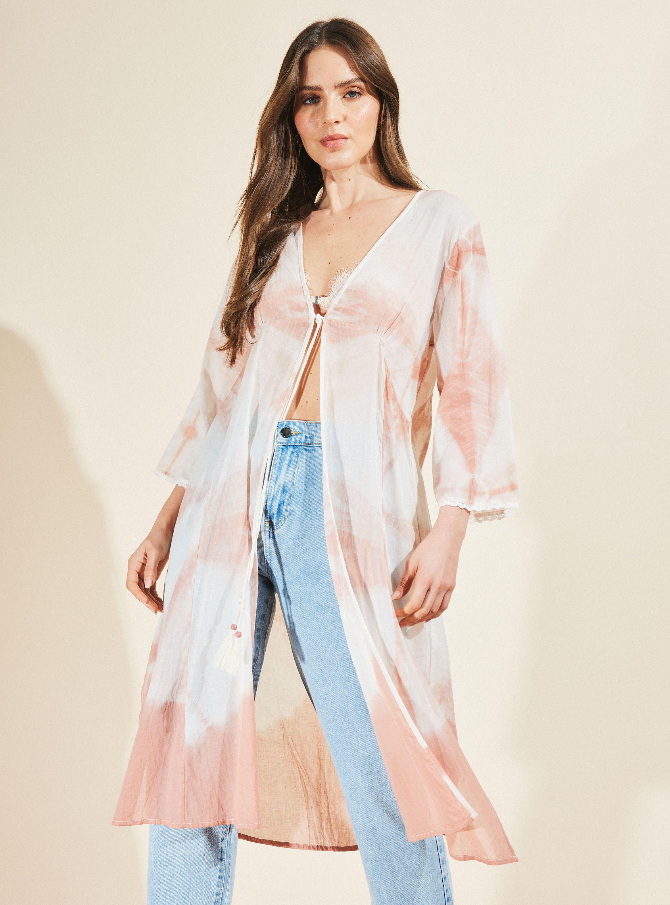 Blusa Kimono Teñido-0