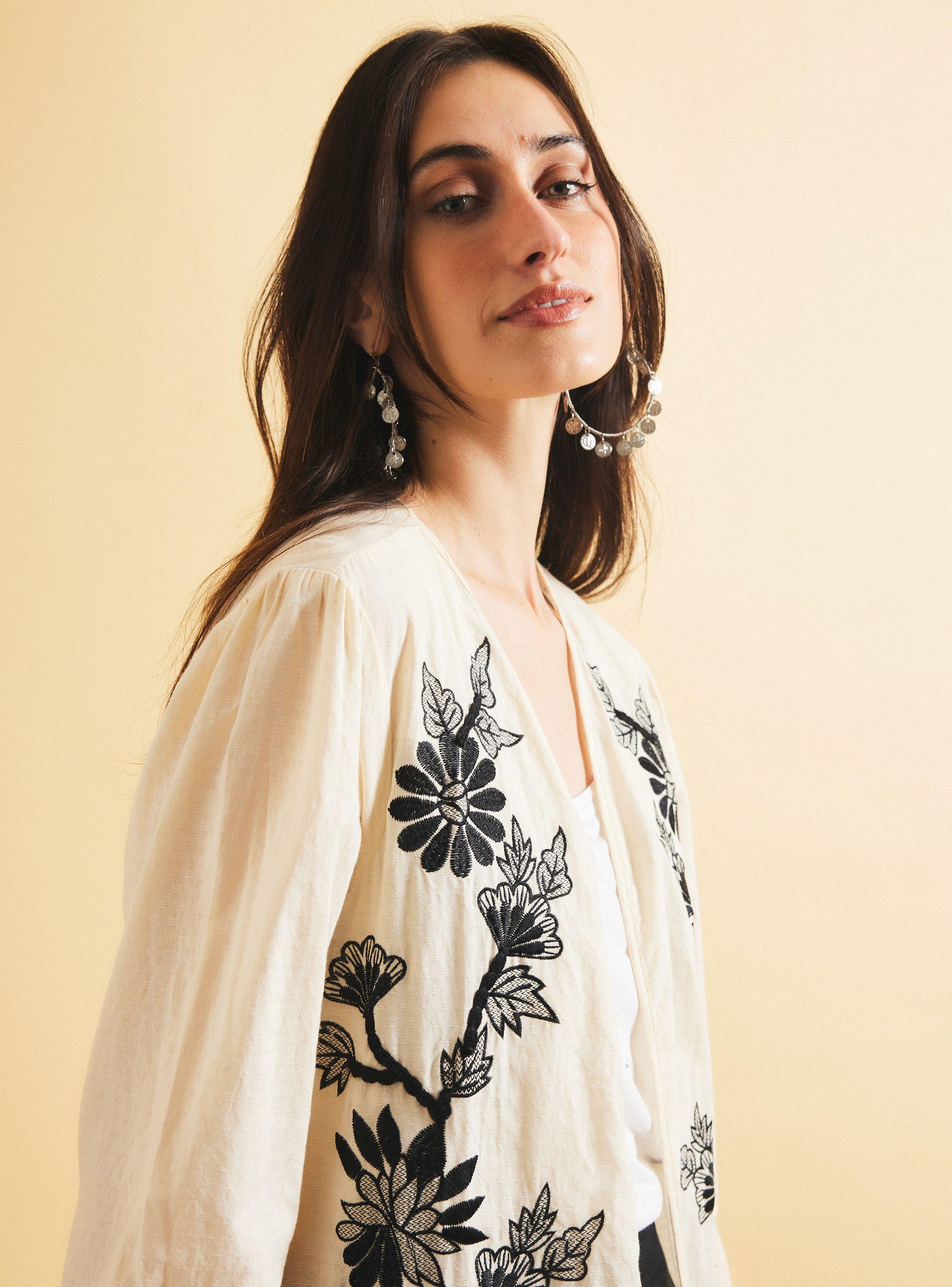Blusa Kimono con Bordado-2