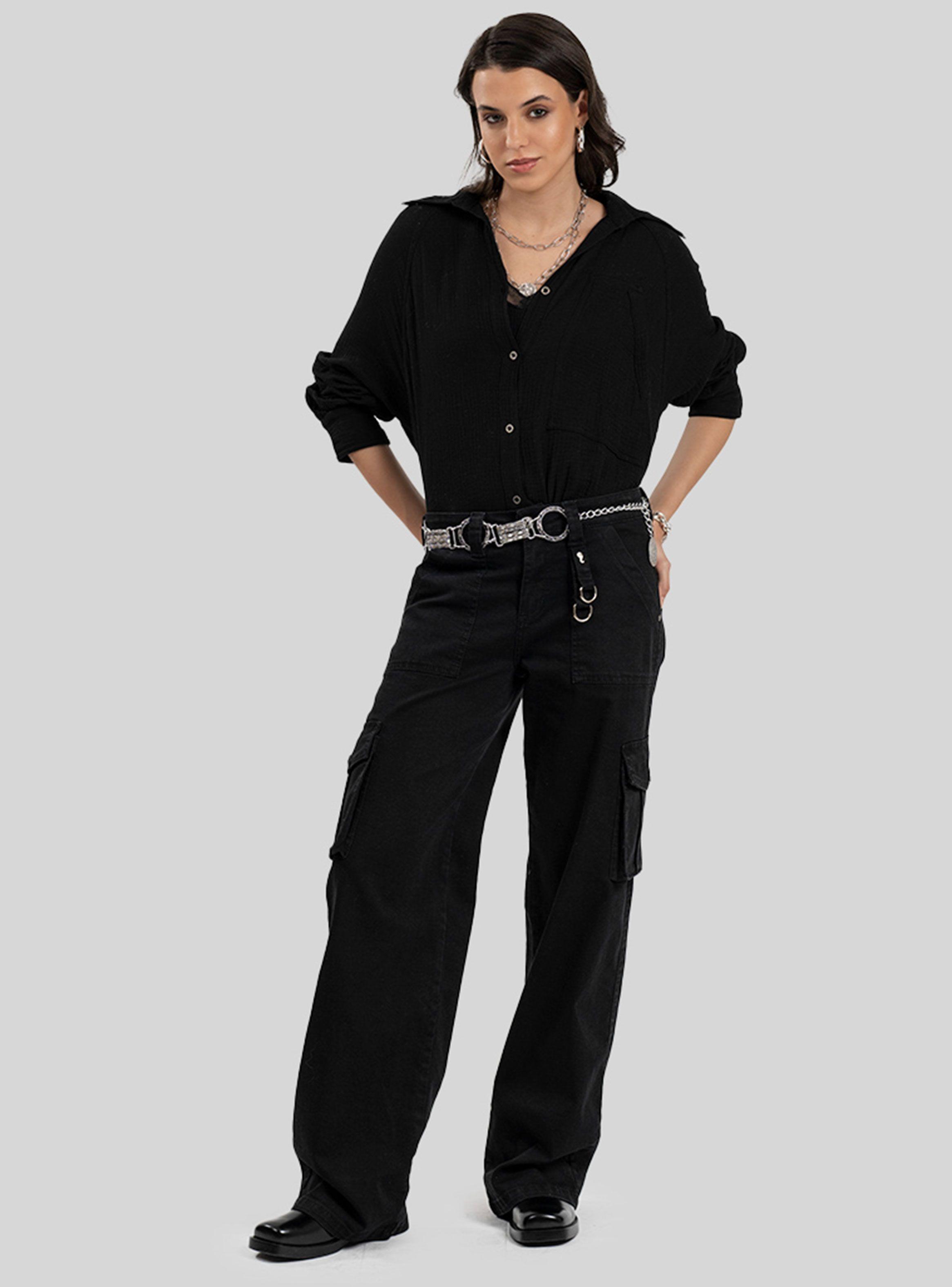 Jeans Luzia Cargo Tiro Alto-3