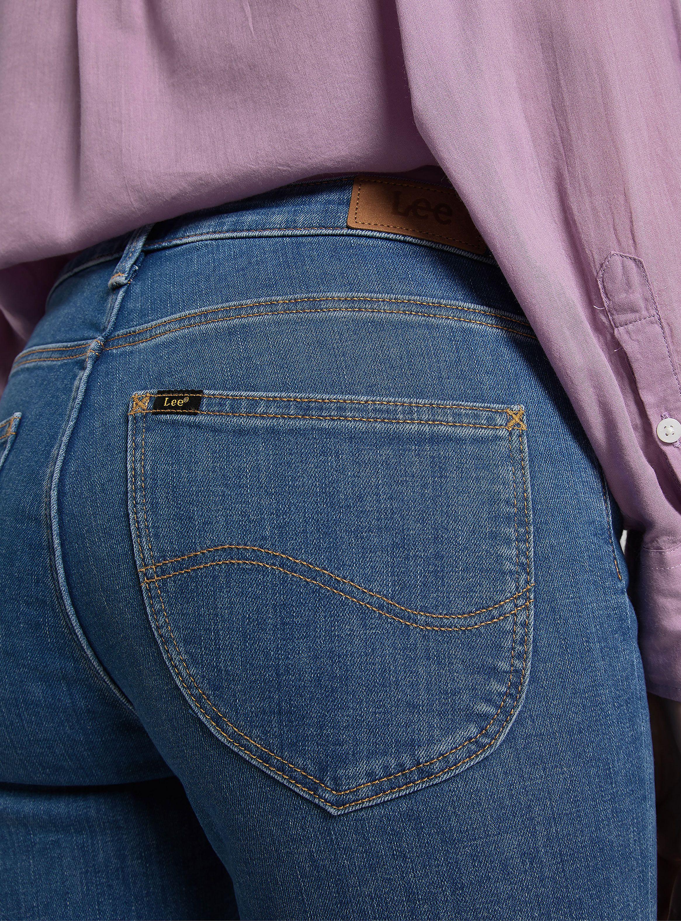 Jeans Slim Fit Tiro Medio Cierre Metálico-2