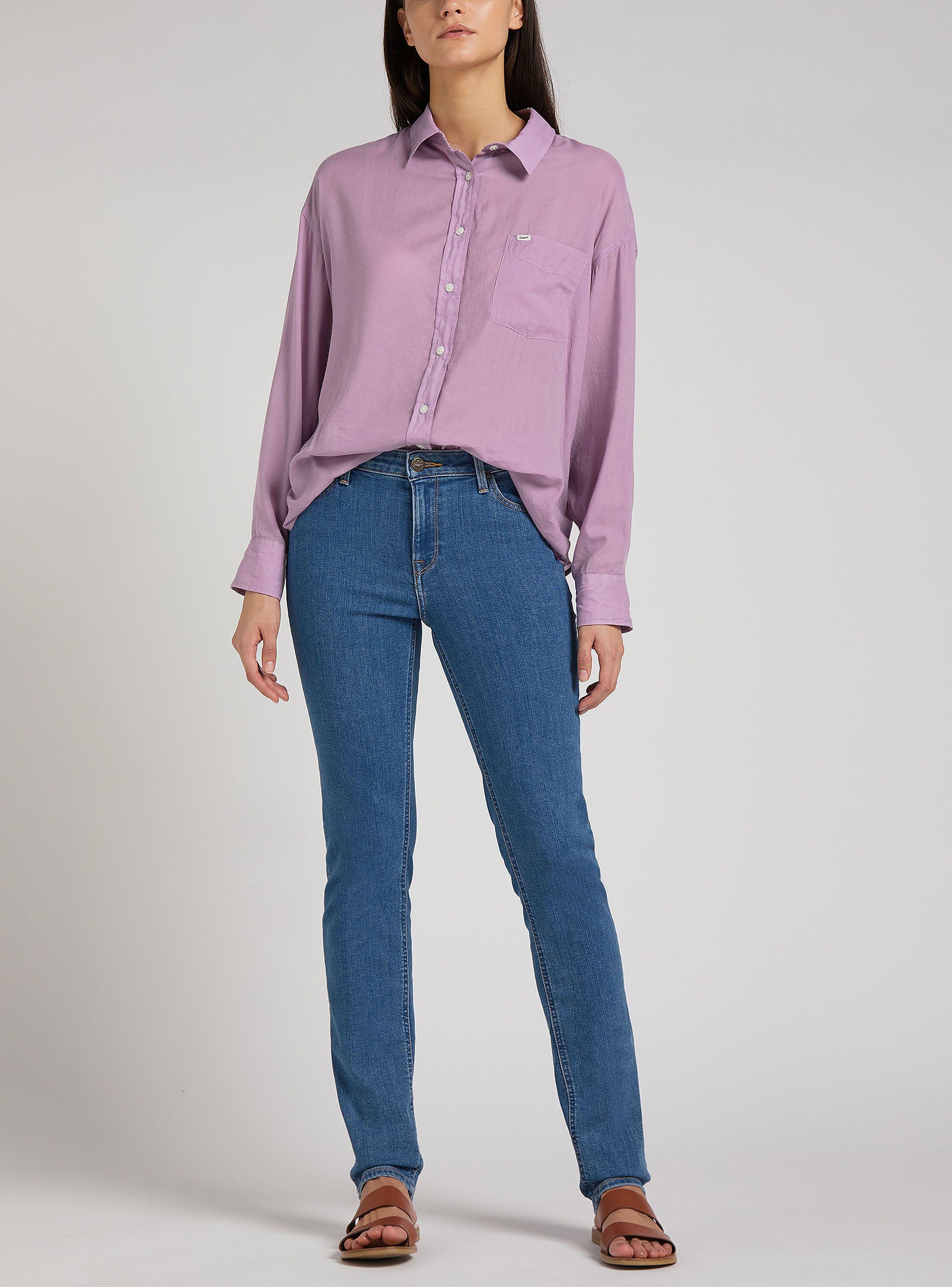 Jeans Slim Fit Tiro Medio Cierre Metálico-3