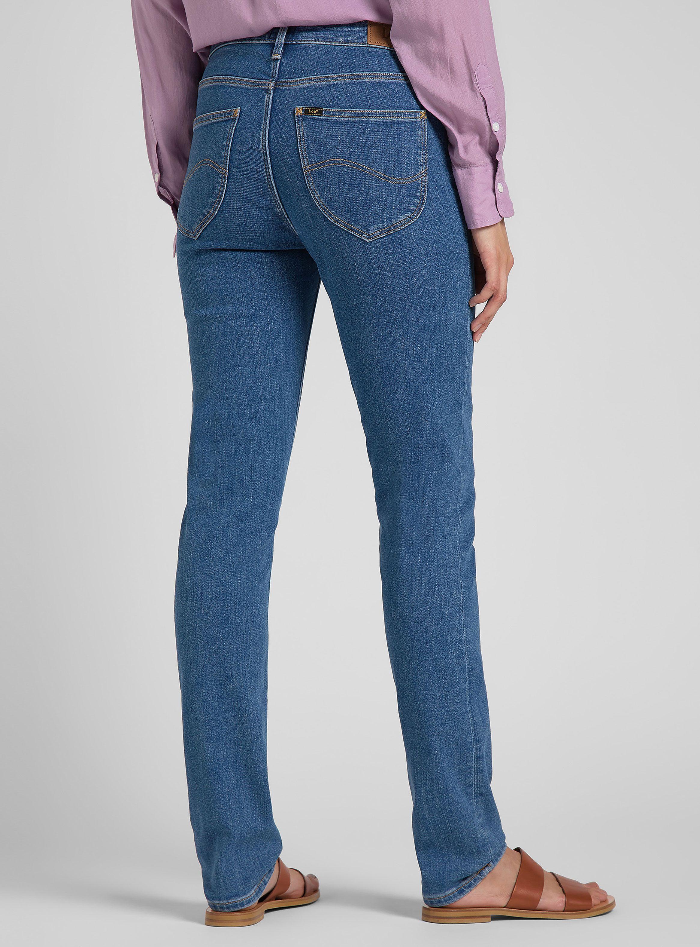 Jeans Slim Fit Tiro Medio Cierre Metálico-1