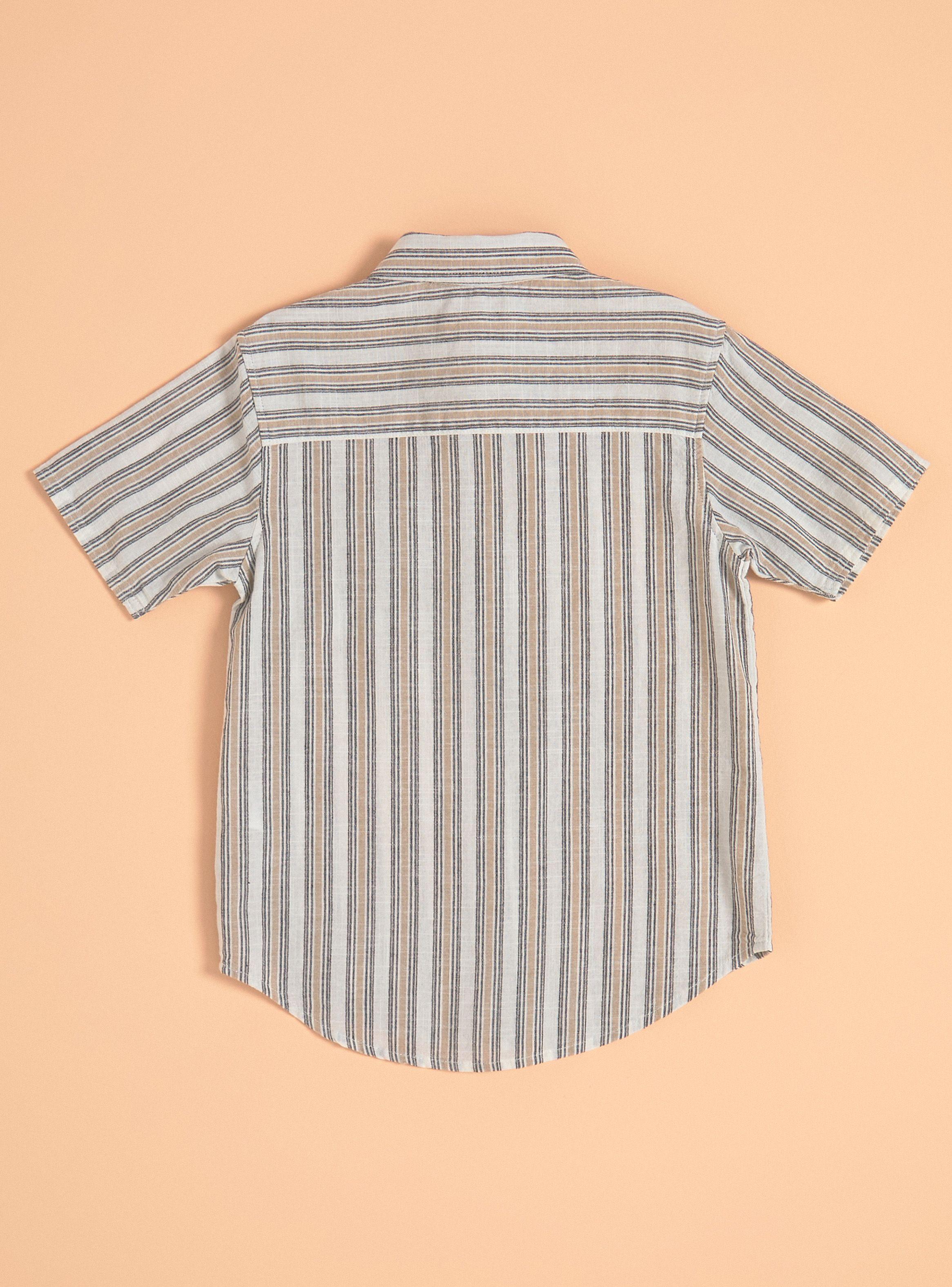 Camisa Manga Corta a Rayas-1
