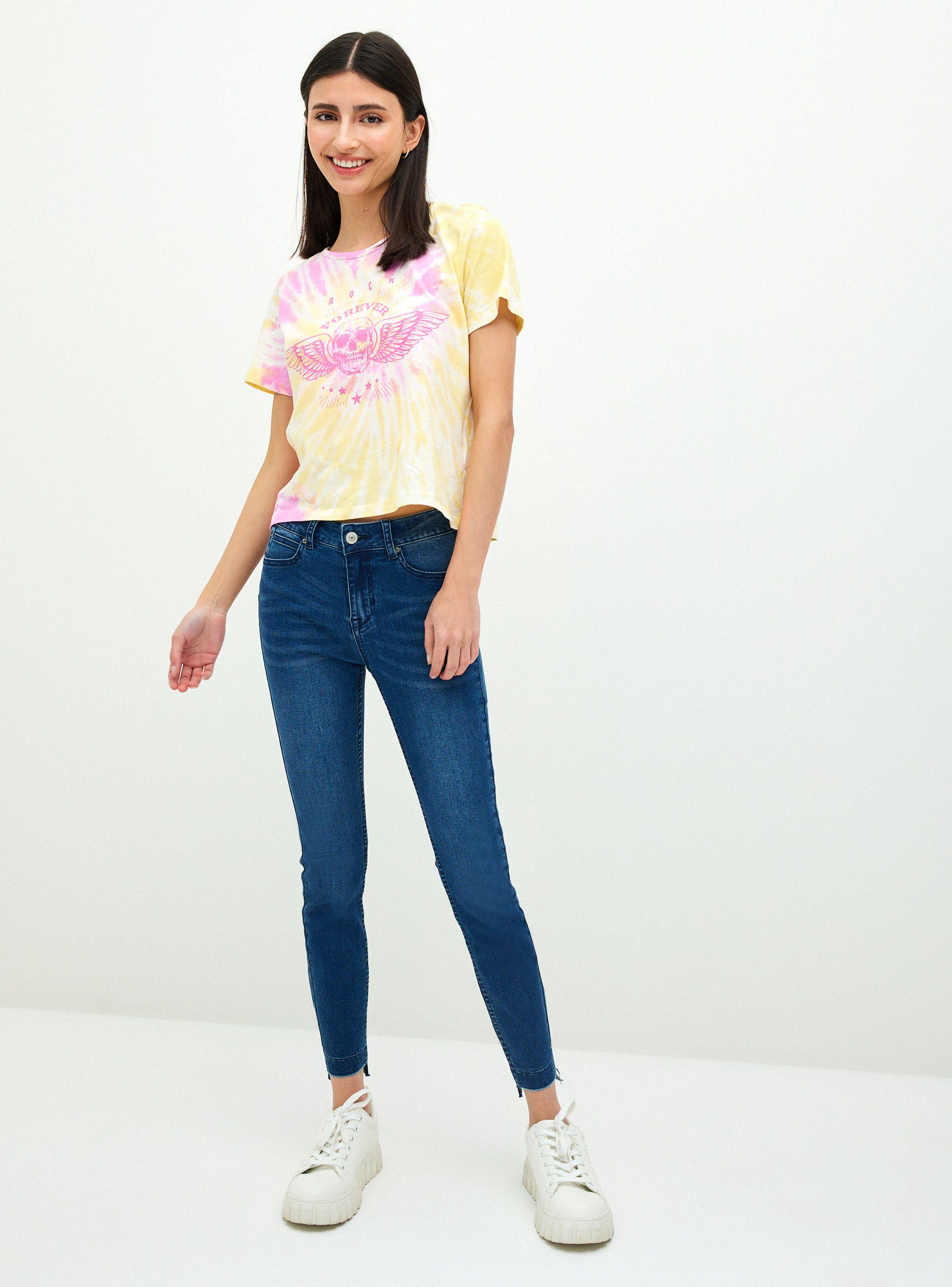 Jeans Push Up Basta Desarmada 1 Botón-3