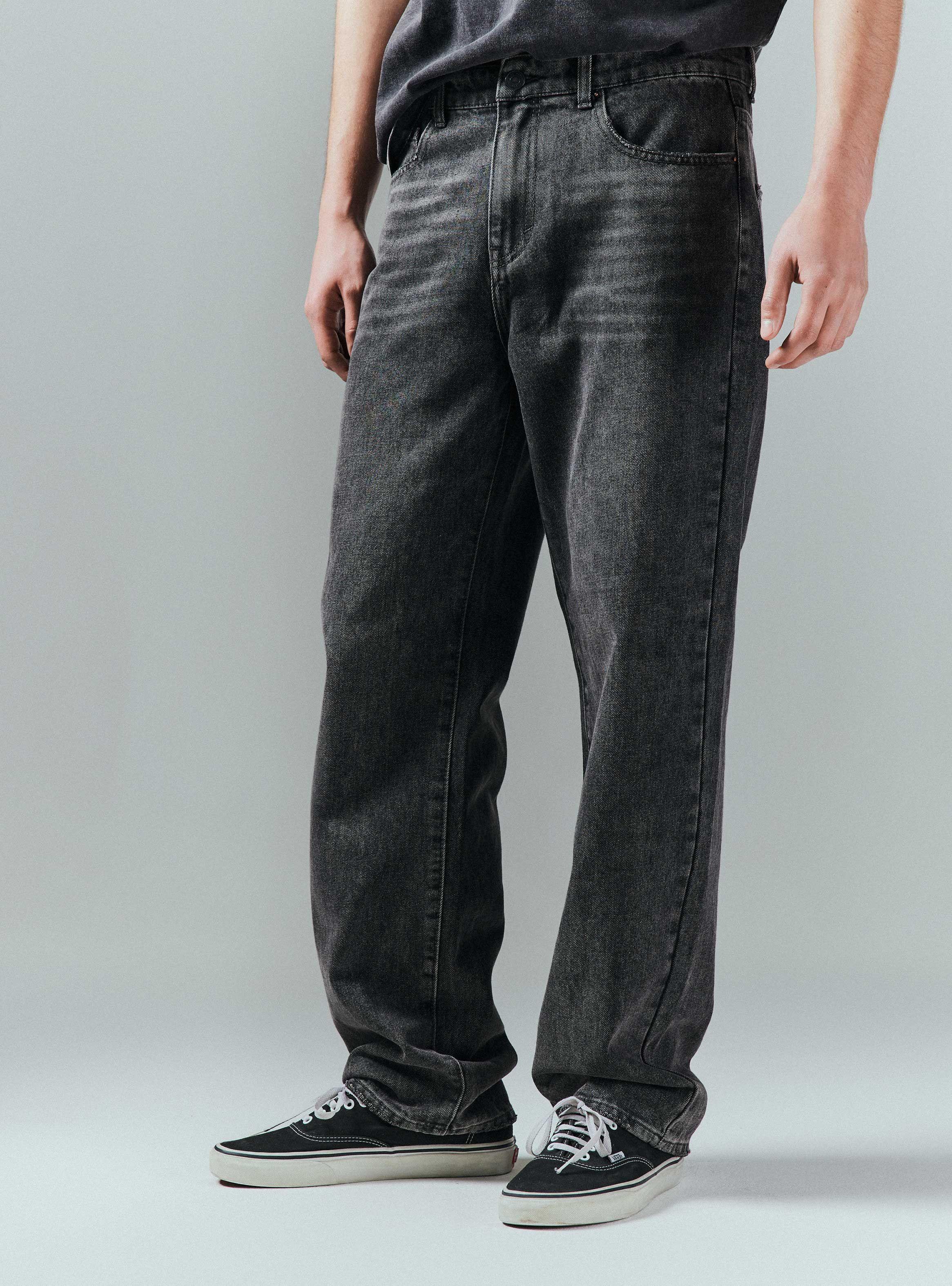 Jeans Relaxed Fit Sobreteñido-0