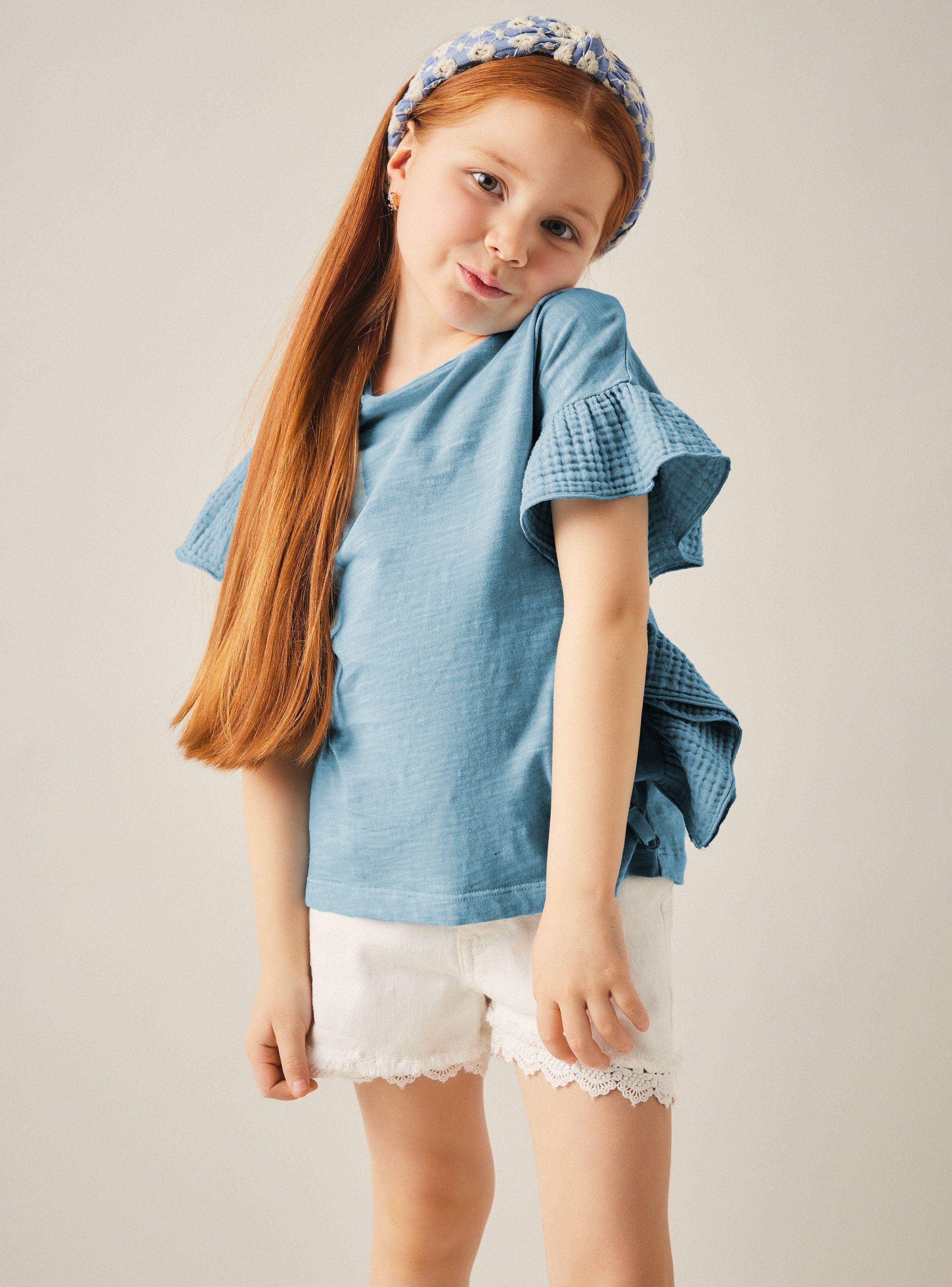 Polera Mangas con Vuelo Muselina-0