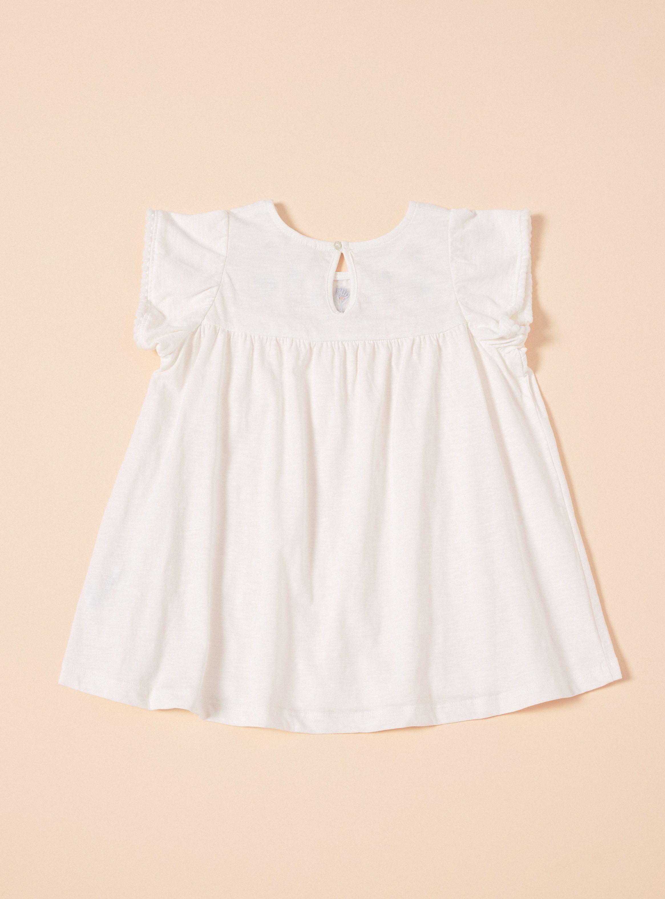 Polera Bordada con Pompóm en Mangas-3