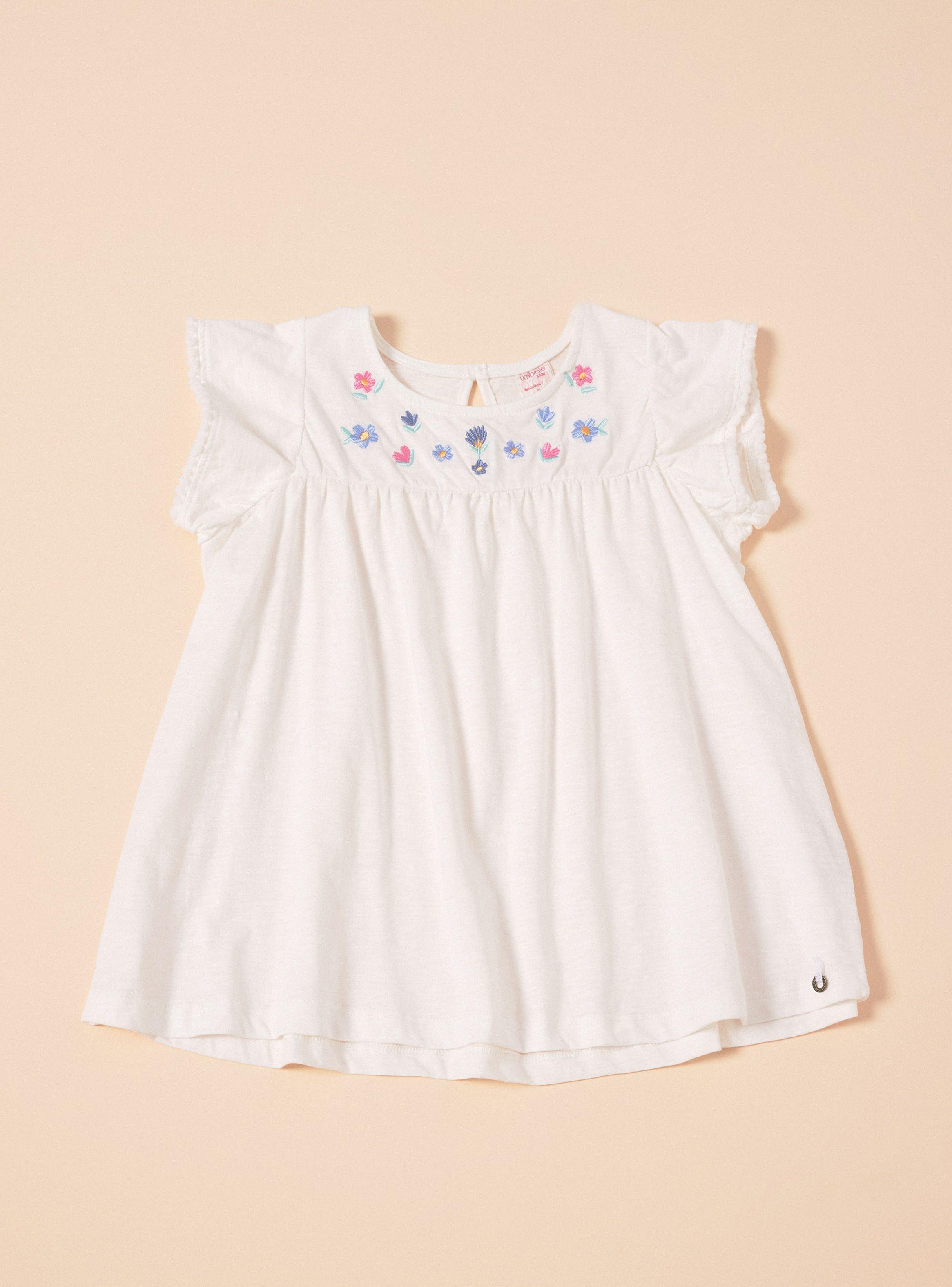 Polera Bordada con Pompóm en Mangas-2