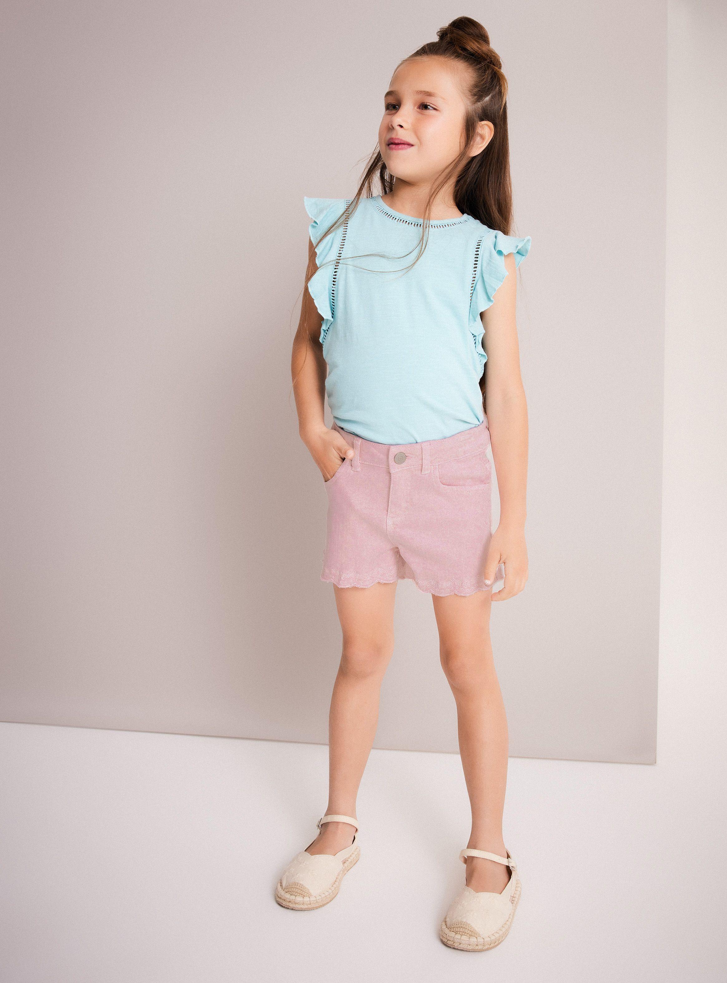 Short Lavado con Destalles Broderie-0