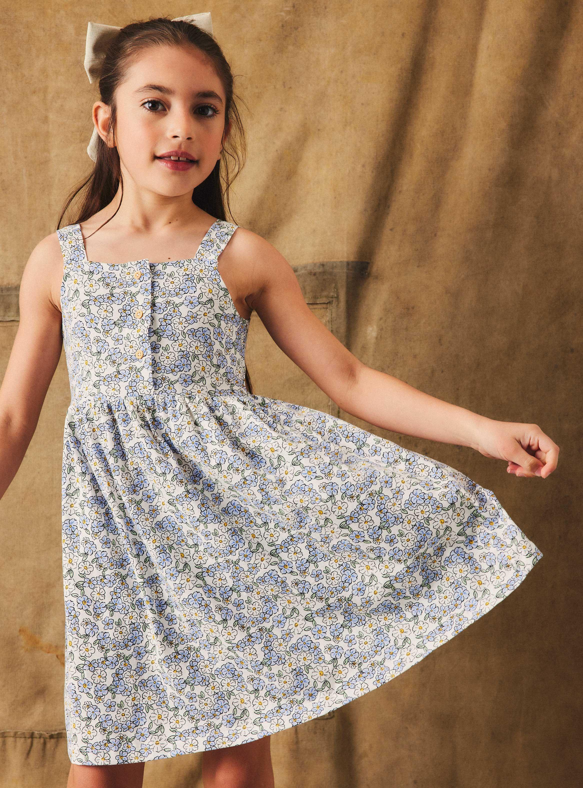 Vestido Estampado Botones-1